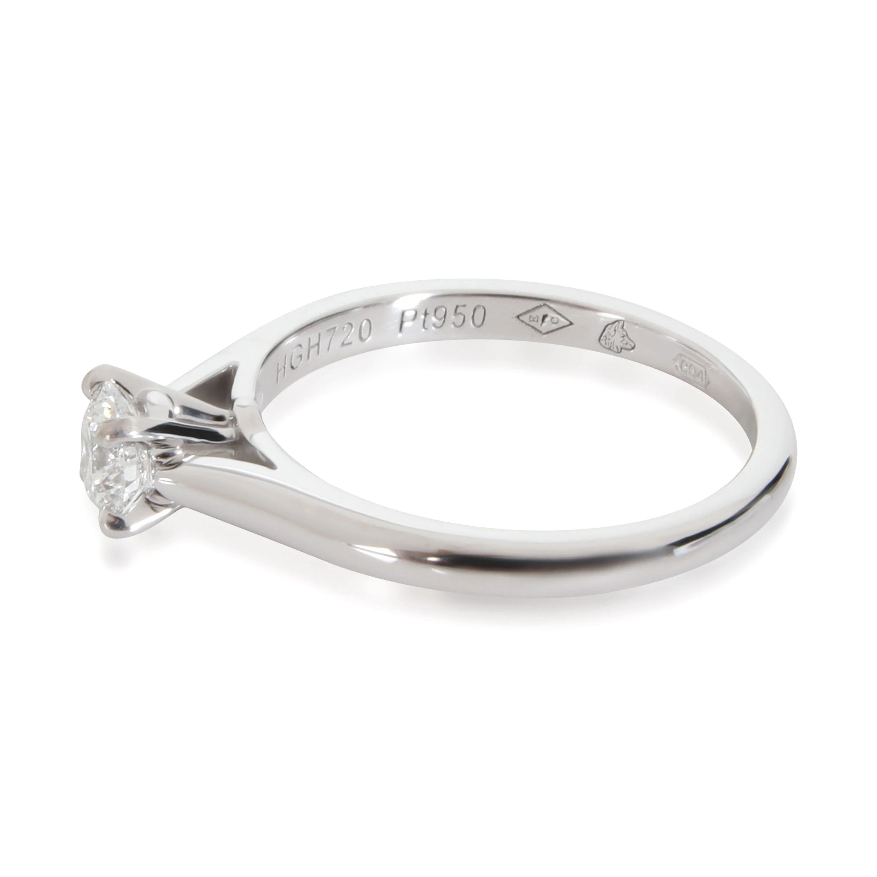 1895 Diamond Engagement Ring in Platinum D VVS1 0.29 CTW - Image 2