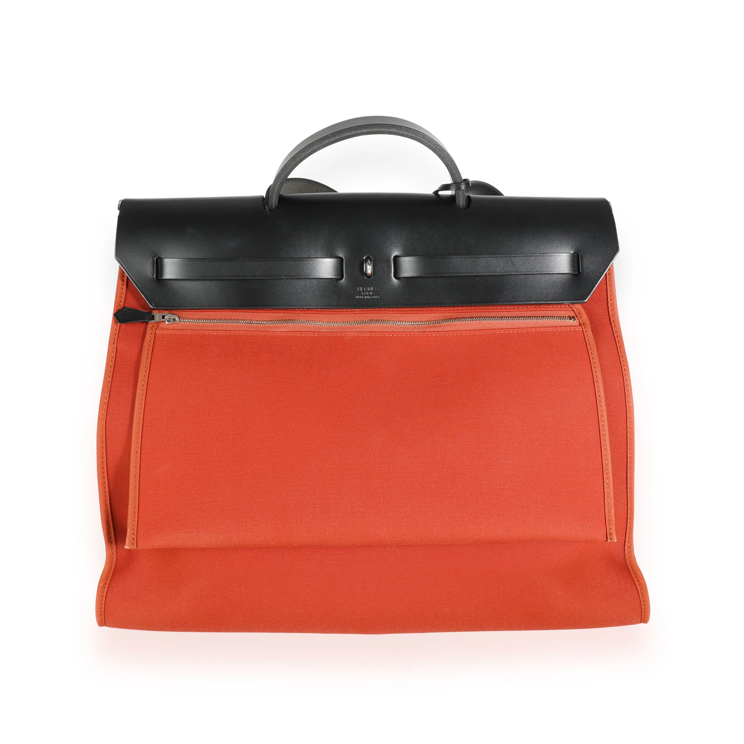 Hermès Cuivre Toile & Black Vache Hunter Herbag Zip 39 PHW - Image 3