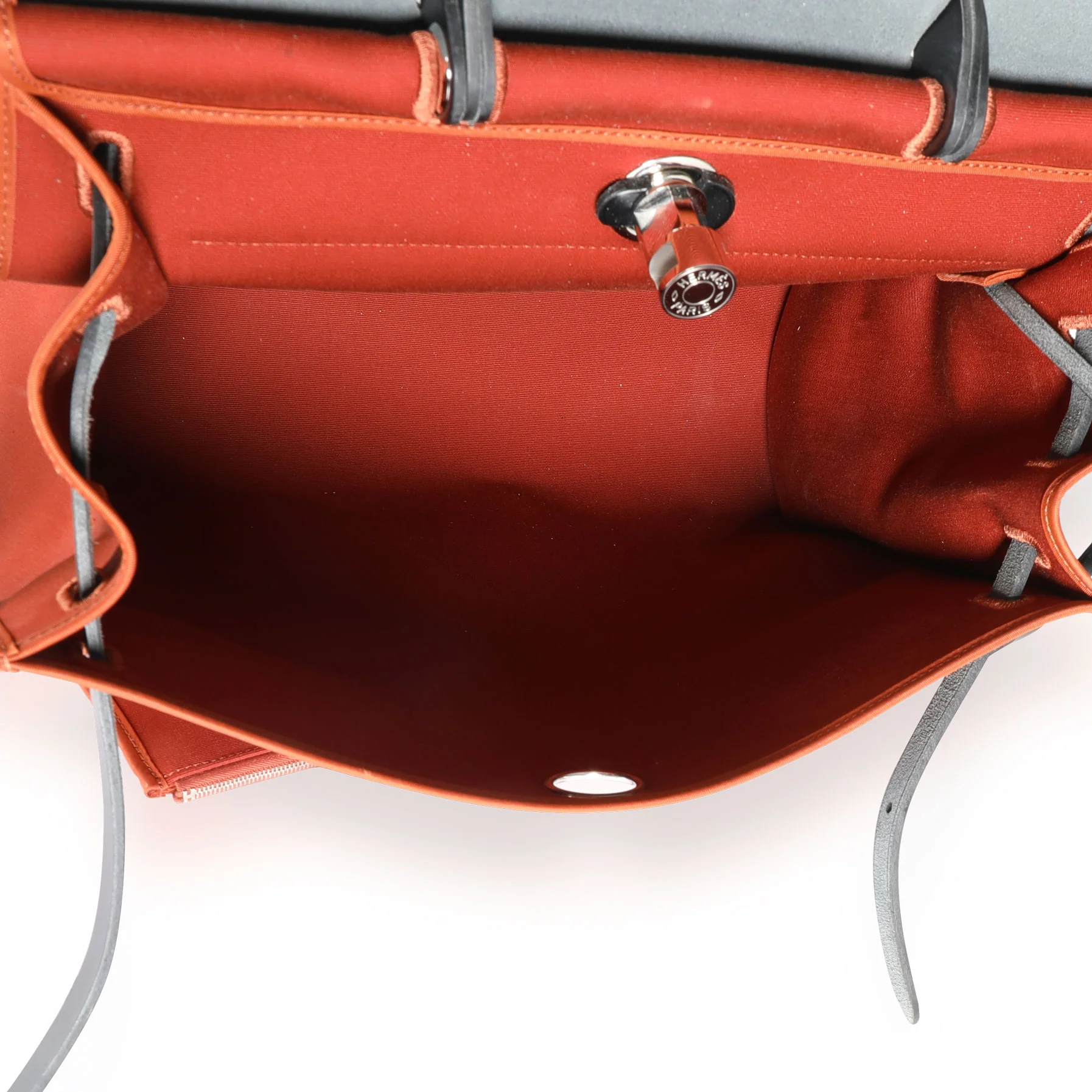Hermès Cuivre Toile & Black Vache Hunter Herbag Zip 39 PHW - Image 8