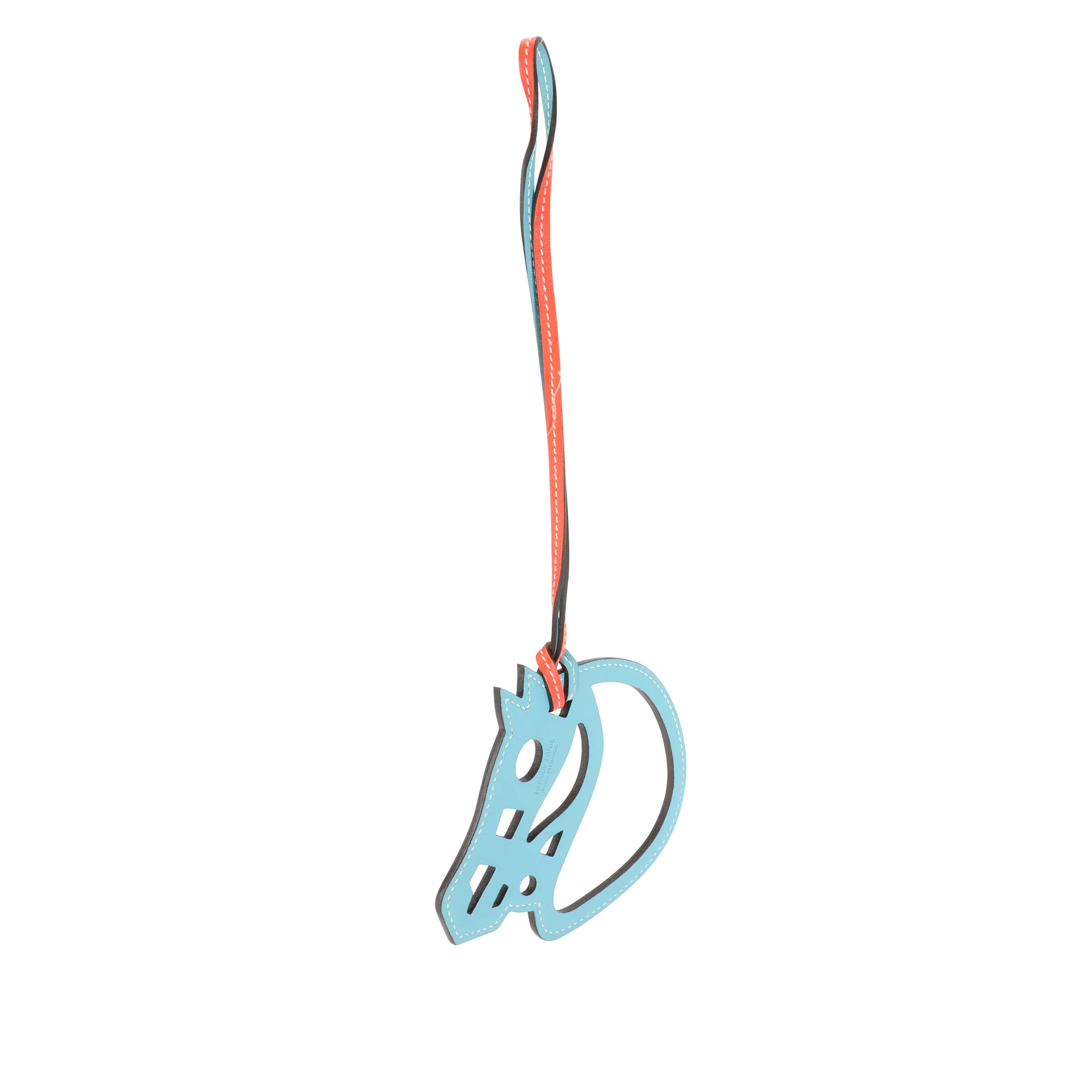 Orange Poppy & Bleu Saint Cyr Swift Paddock Cheval Charm - Image 3