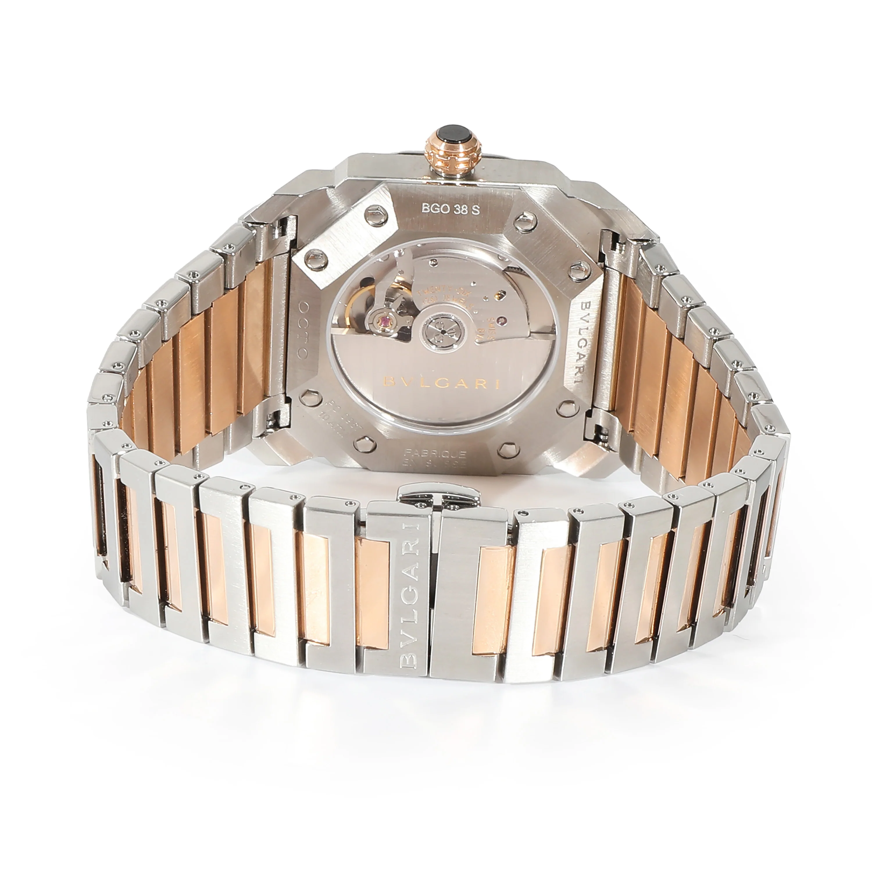 Octo Solotempo BGO 38 S Mens Watch in 18kt Stainless Steel/Rose Gold - Image 4