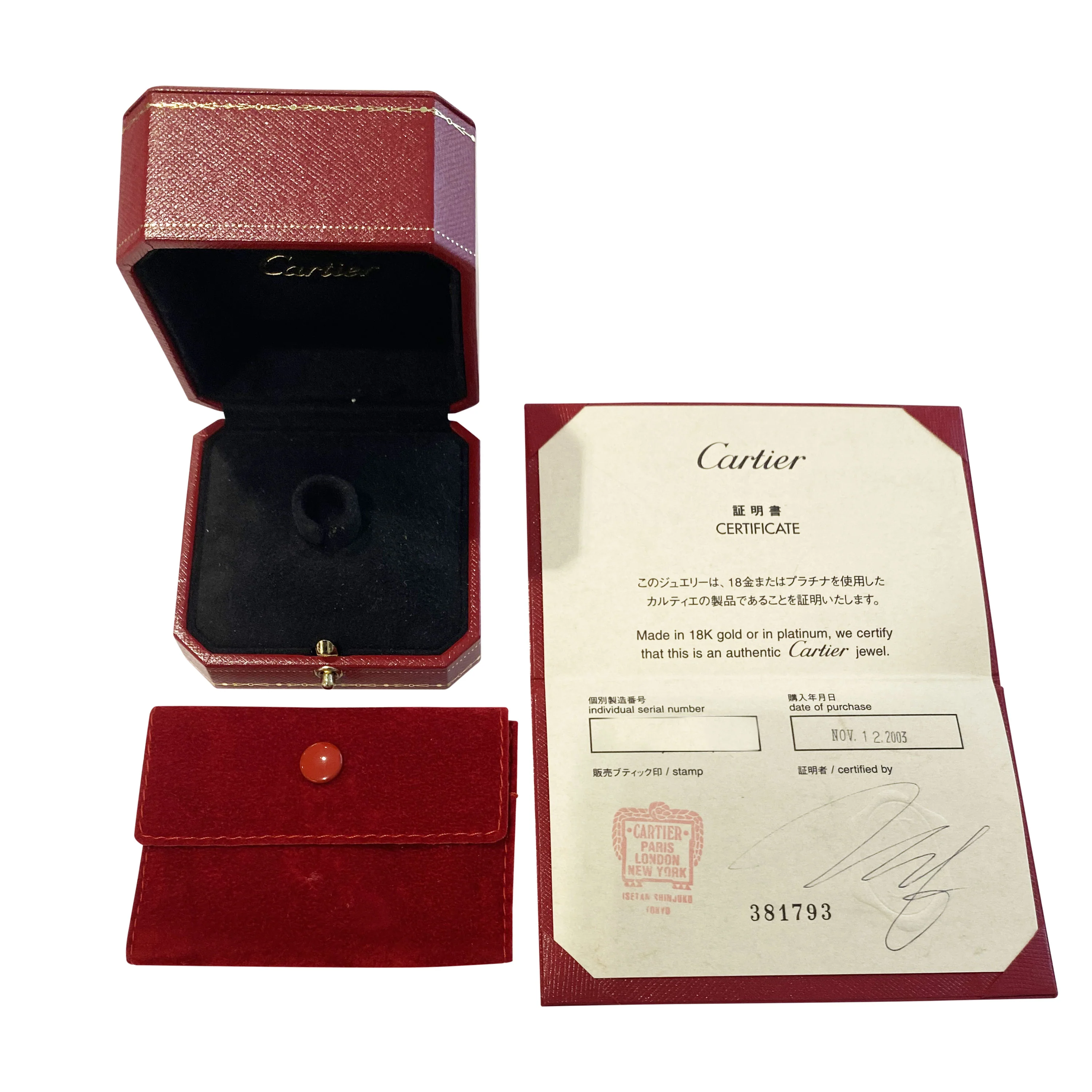 Cartier Hearts & Symbols Diamond Band in 18K White Gold 0.09 CTW - Image 5