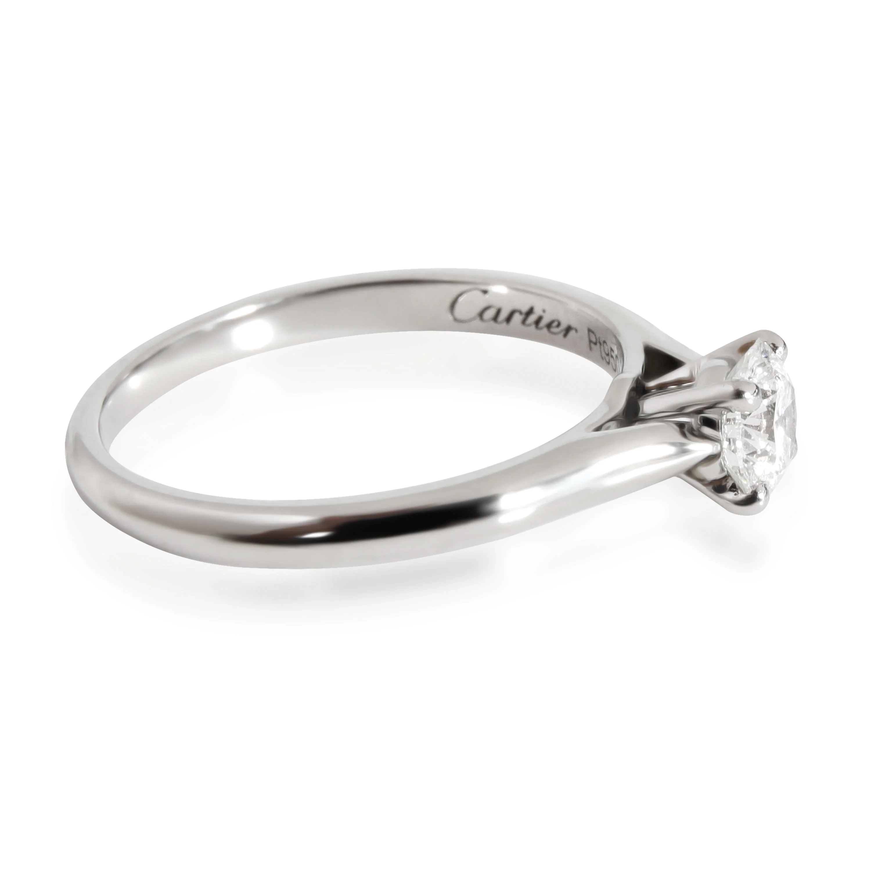 1895 Diamond Engagement Ring in Platinum G VS1 0.35 CTW - Image 2