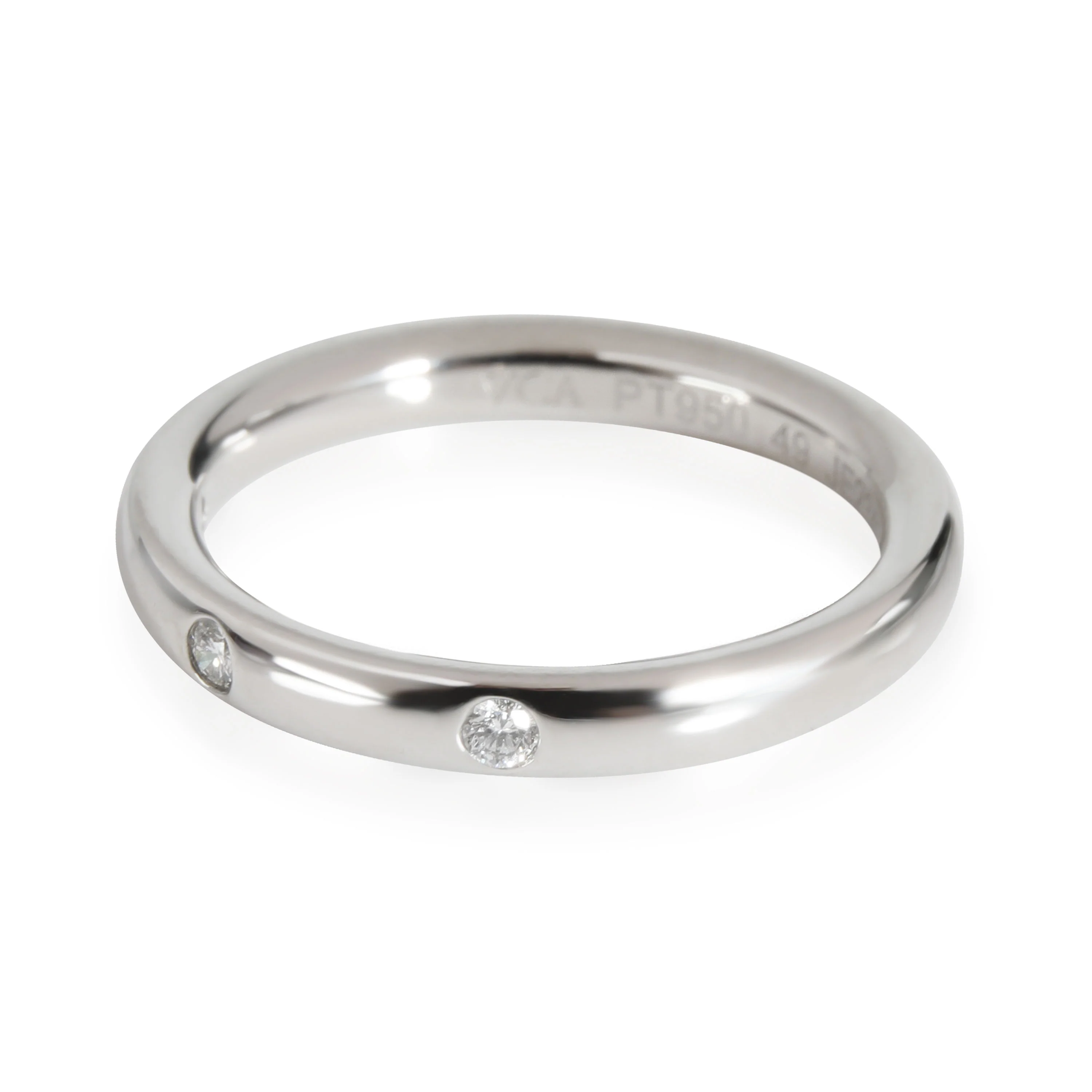 Van Cleef & Arpels Tendrement Etoiles Diamond Wedding Band in Platinum 0.06 CTW - Image 2