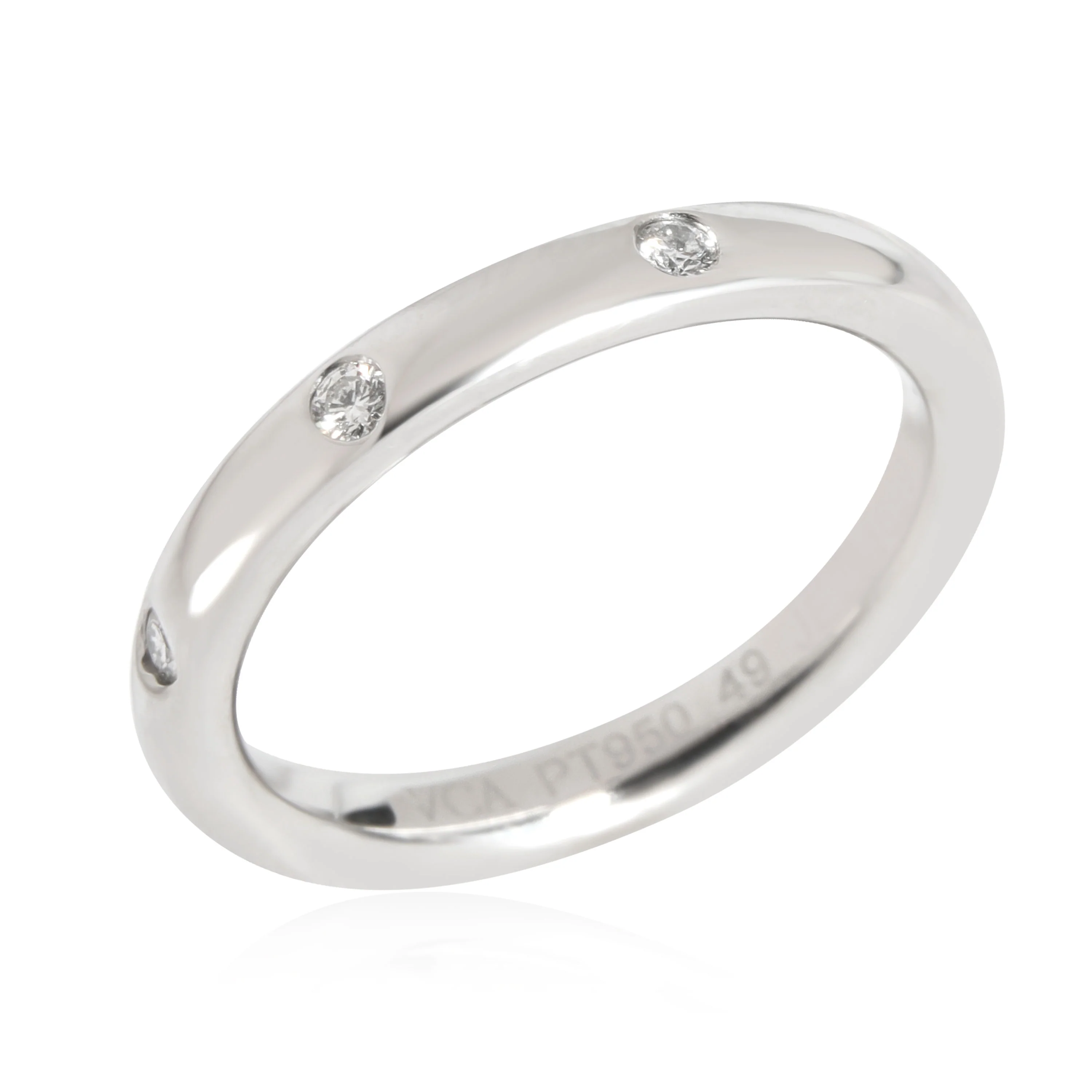 Van Cleef & Arpels Tendrement Etoiles Diamond Wedding Band in Platinum 0.06 CTW - Image 3