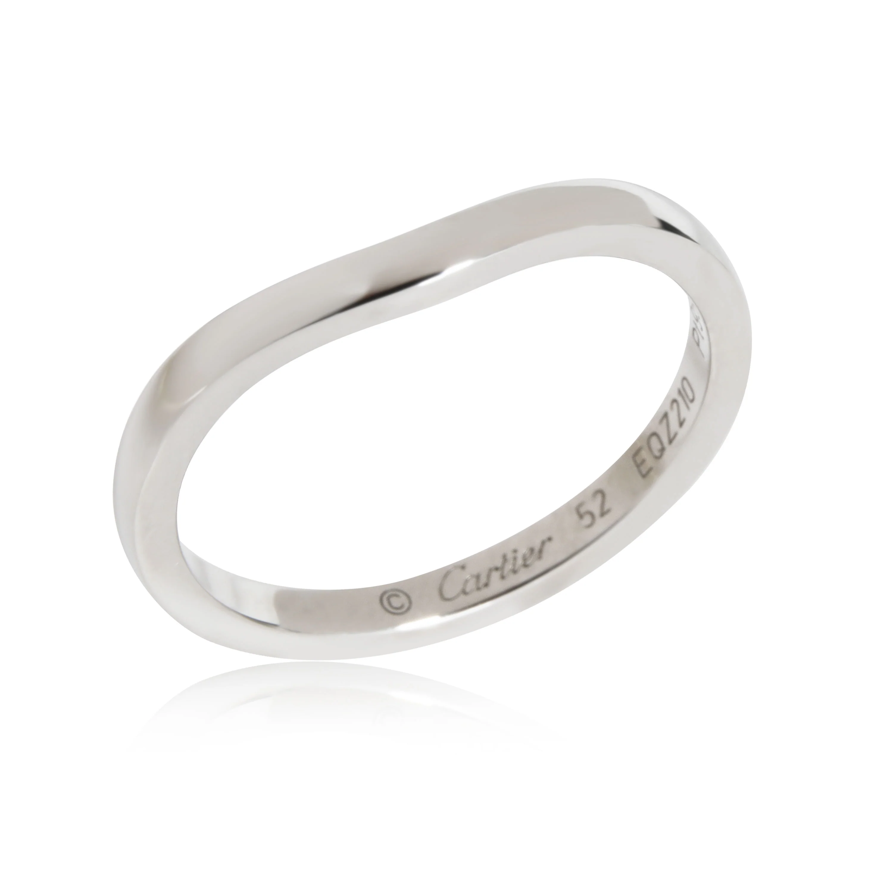 Cartier Ballerine Curved Wedding Band in Platinum - Image 3