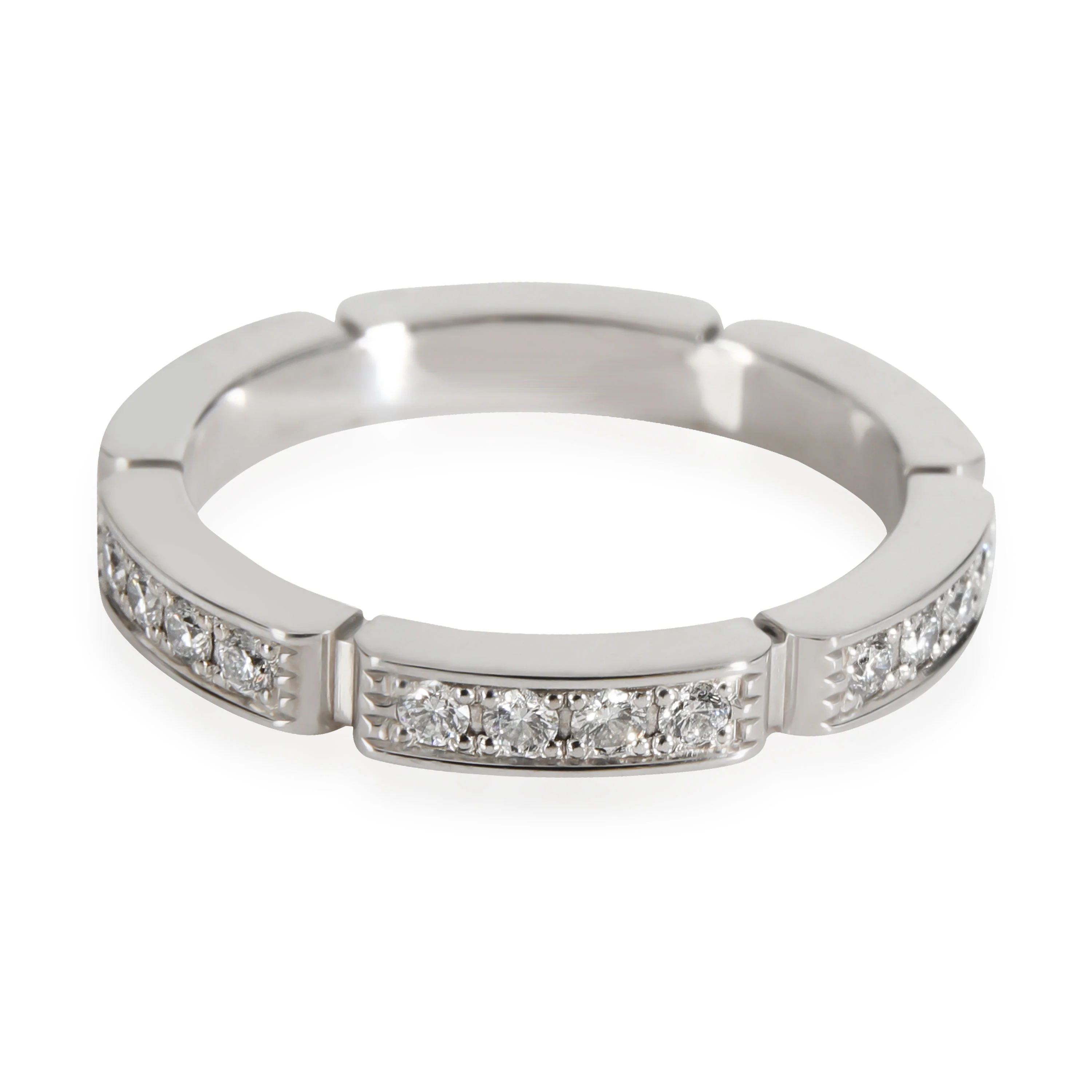 Maillon Panthere Wedding Band (White Gold)