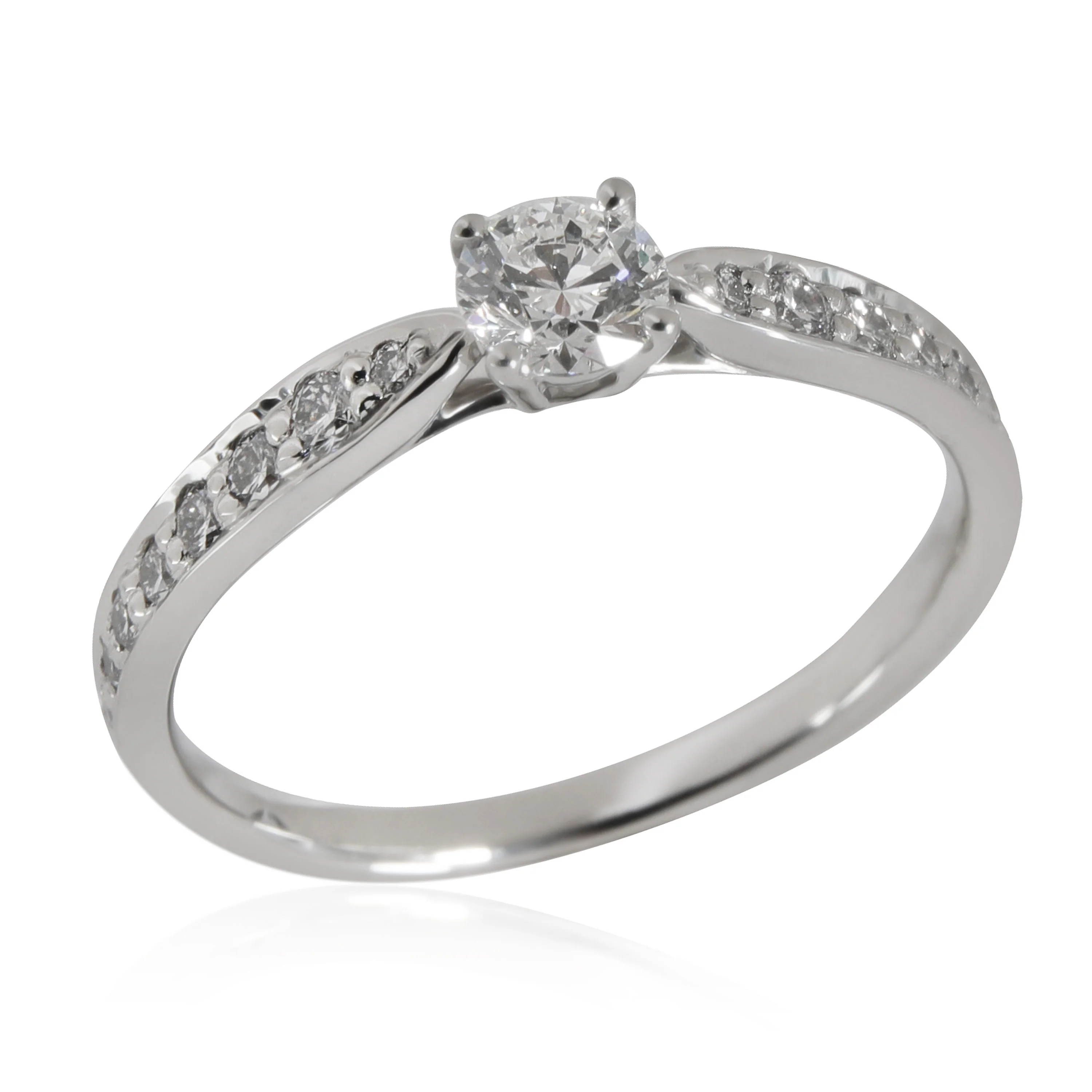 Harmony Diamond Engagement Ring in  Platinum G VS1 0.32 CTW - Image 3