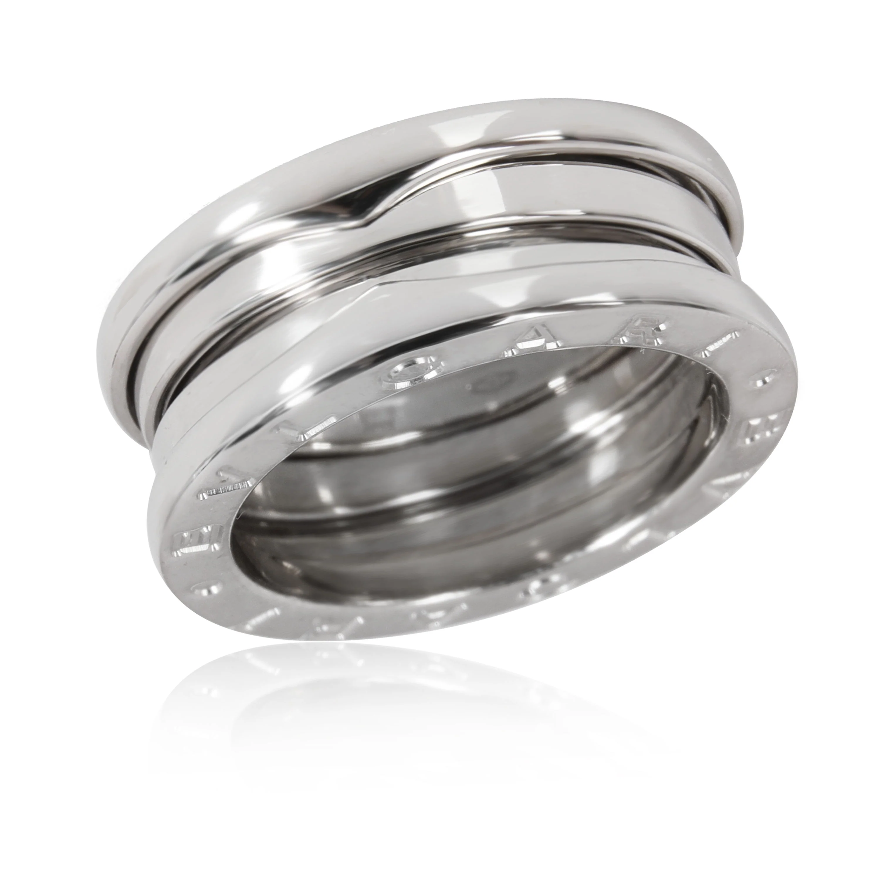 B.Zero1 Three-Band Ring in 18K White Gold - Image 3