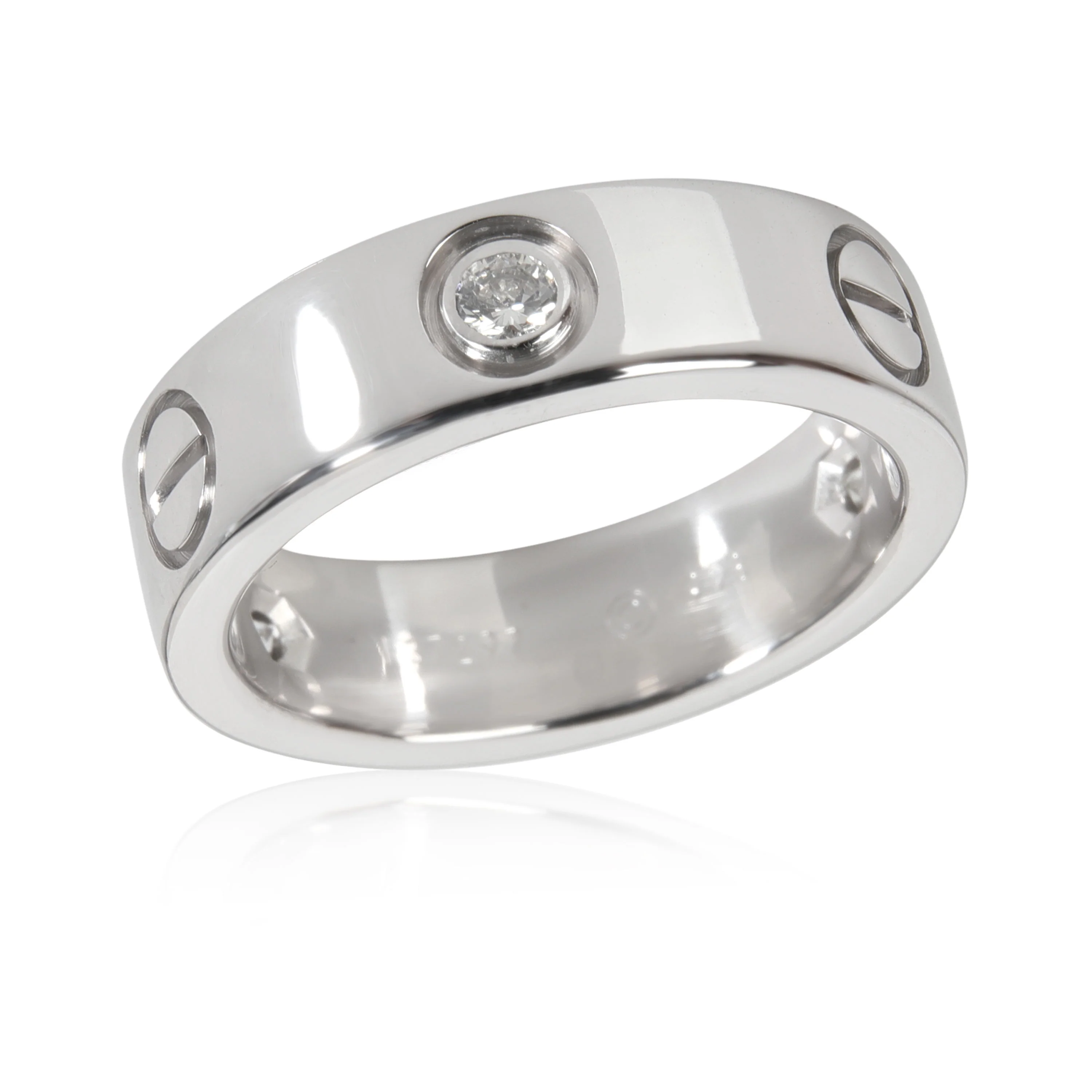 Cartier Love Diamond Ring in 18K White Gold 0.22 CTW - Image 2