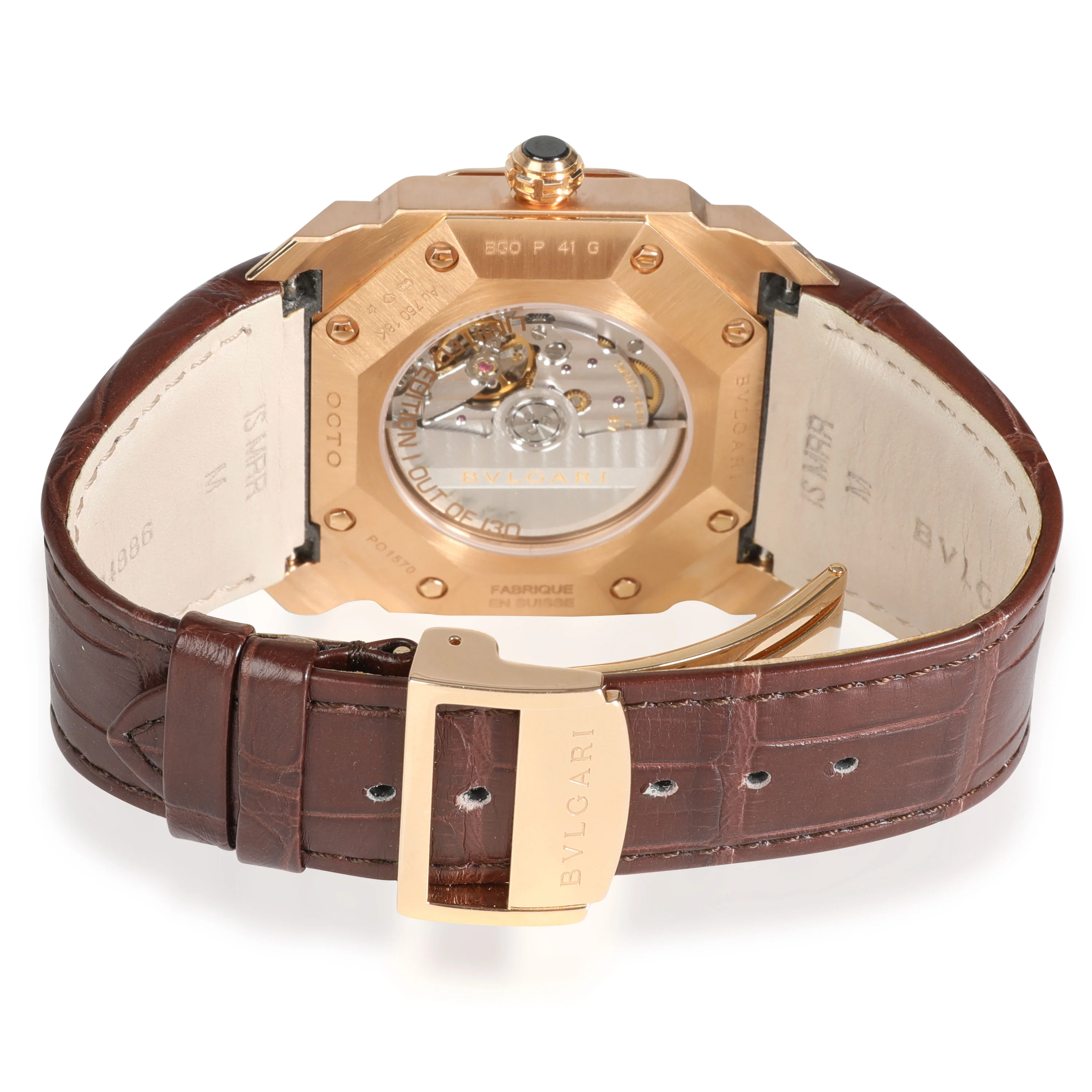 Bvlgari Octo 102250 BGO P 41 G Mens Watch in 18kt Rose Gold - Image 4
