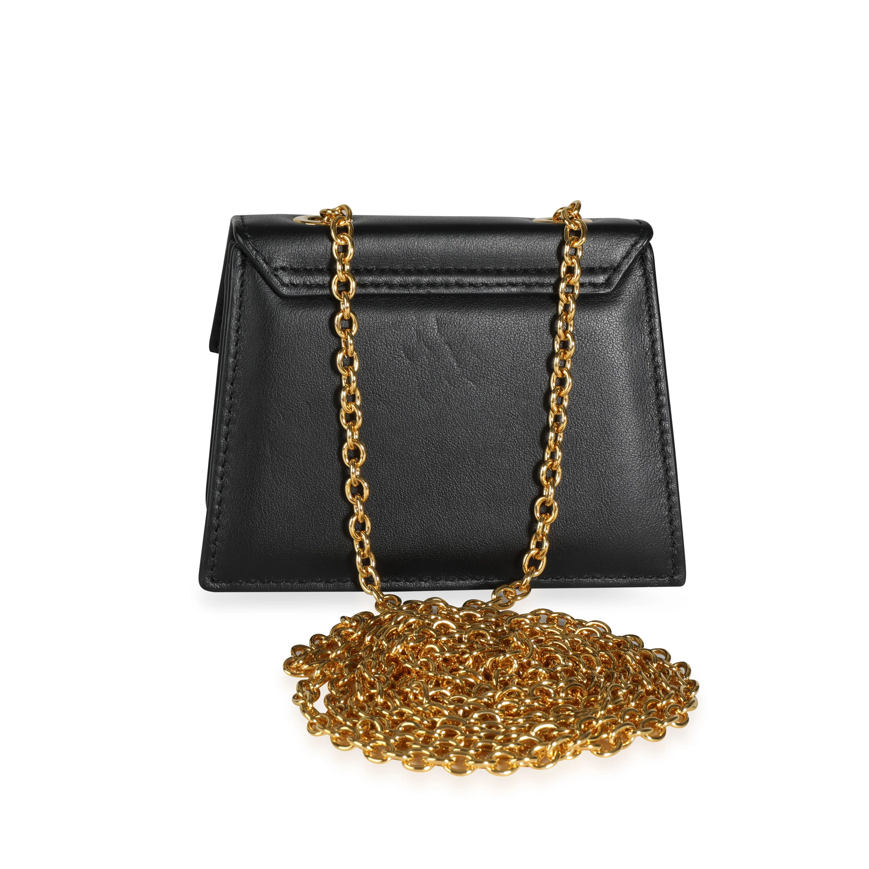 Jacquemus Black Leather Le Piccolo Bag - Image 3