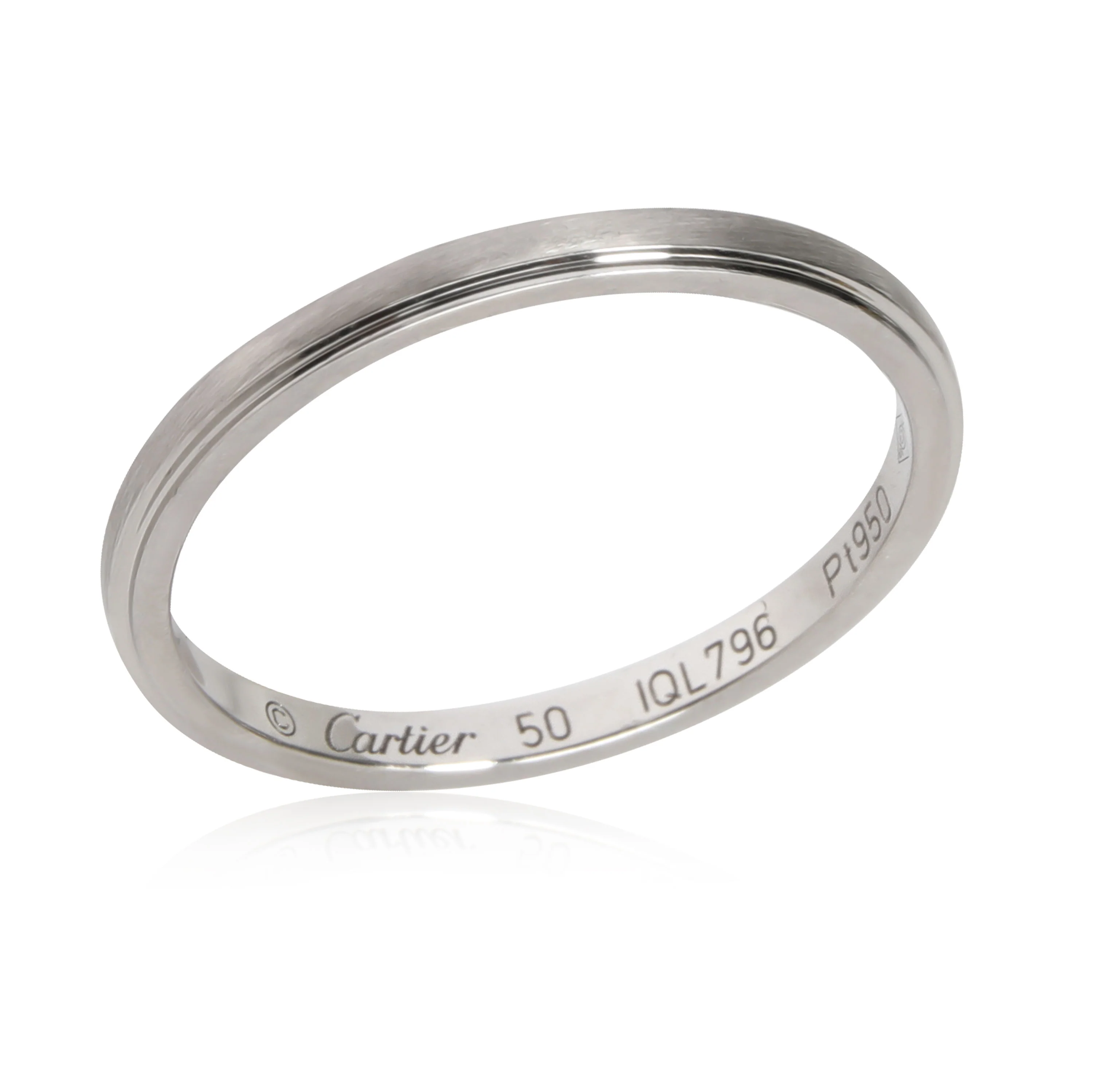 Cartier DAmour Wedding Band in Platinum - Image 2