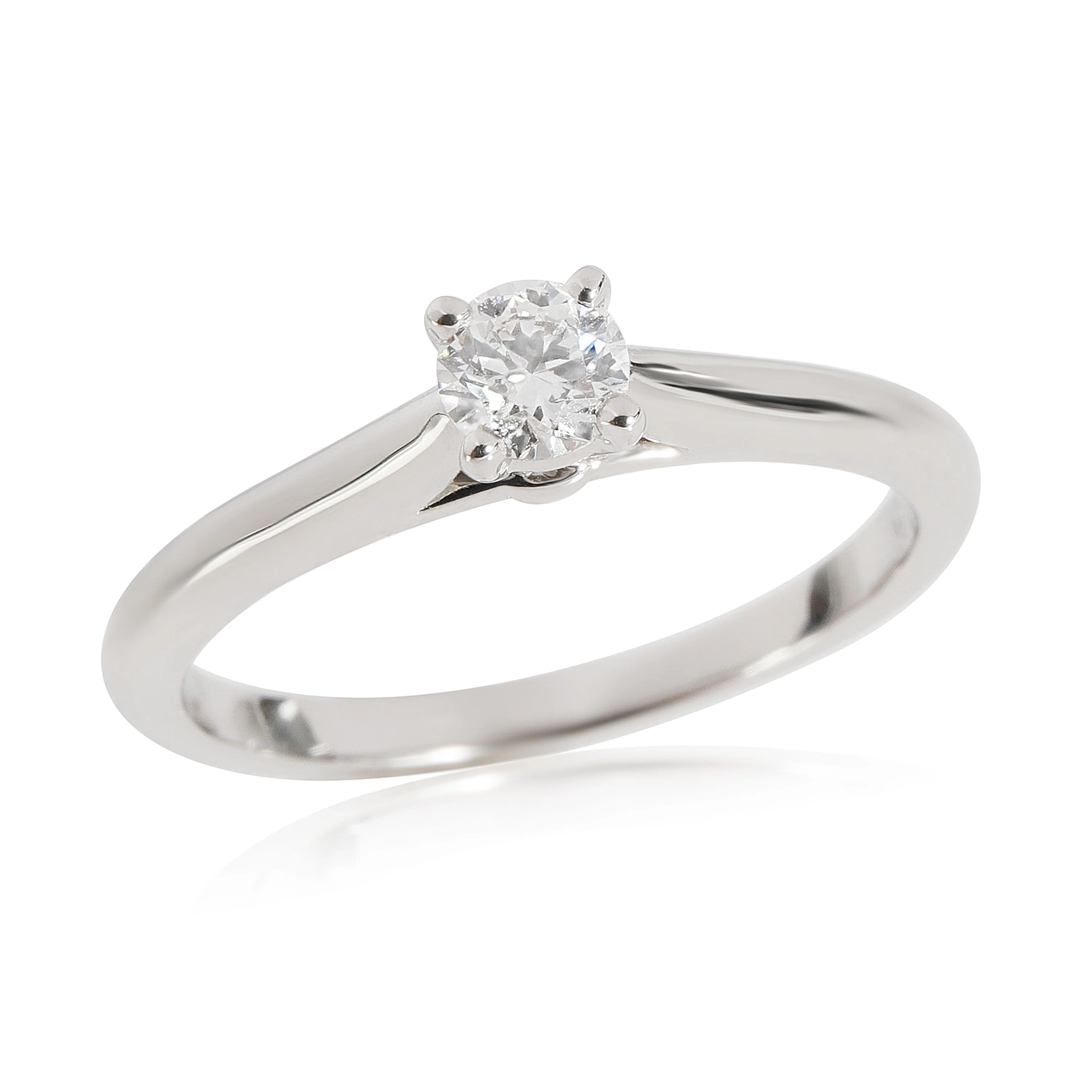 Cartier 1895 Diamond Solitaire Engagement Ring in Platinum E VVS2 0.25 CTW - Image 3