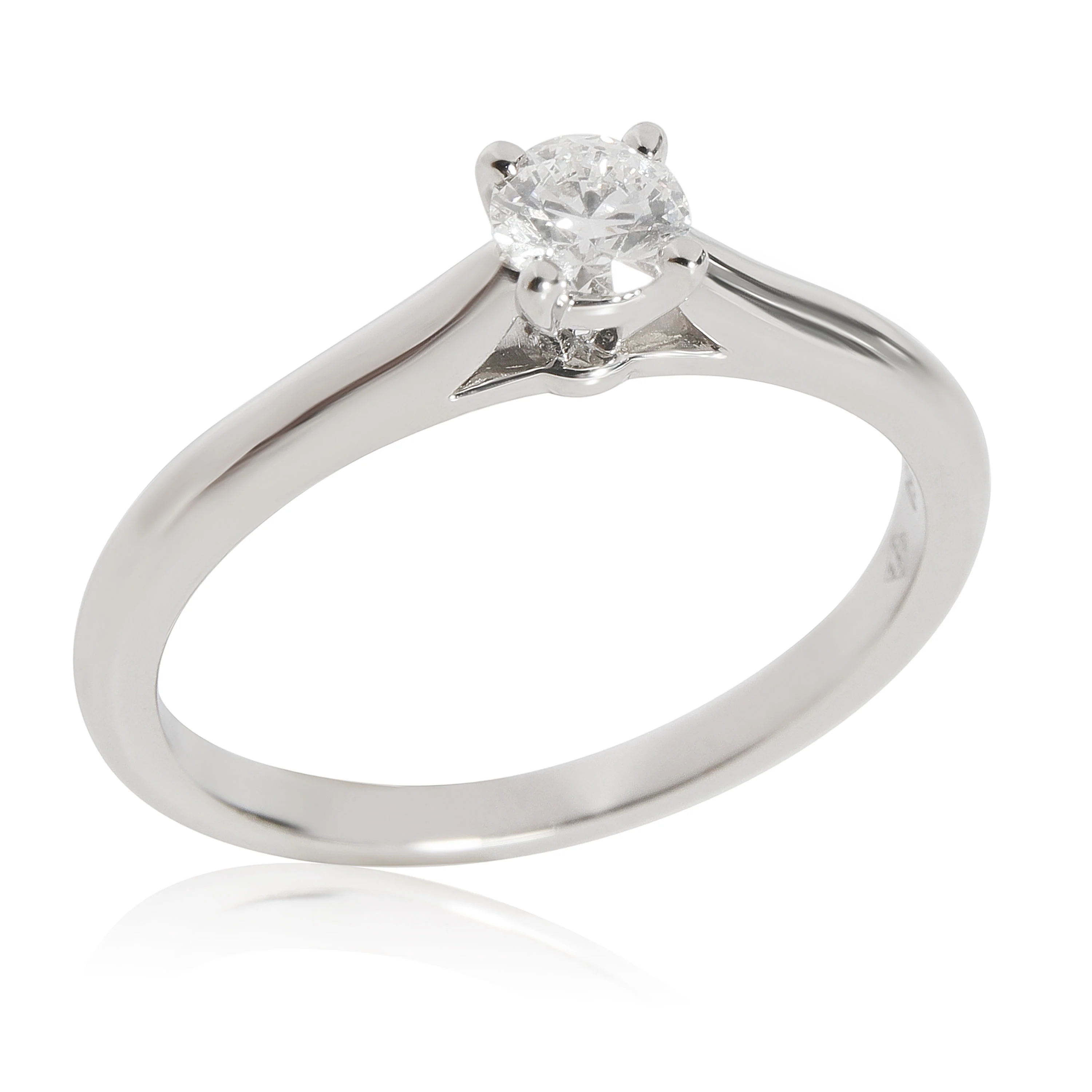 Cartier 1895 Diamond Solitaire Engagement Ring in Platinum E VVS2 0.25 CTW - Image 6