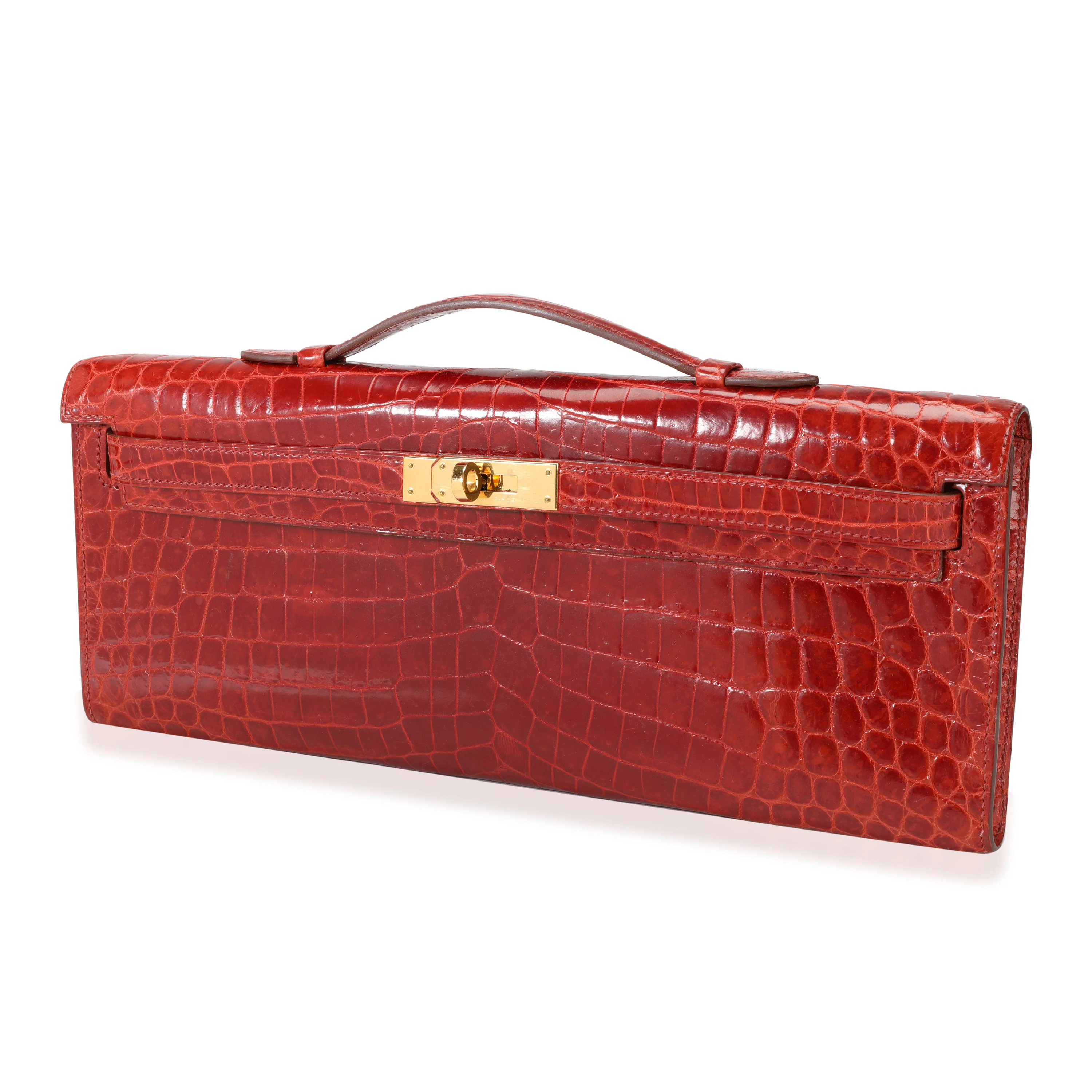 Sanguine Shiny Niloticus Crocodile Kelly Cut GHW - Image 2