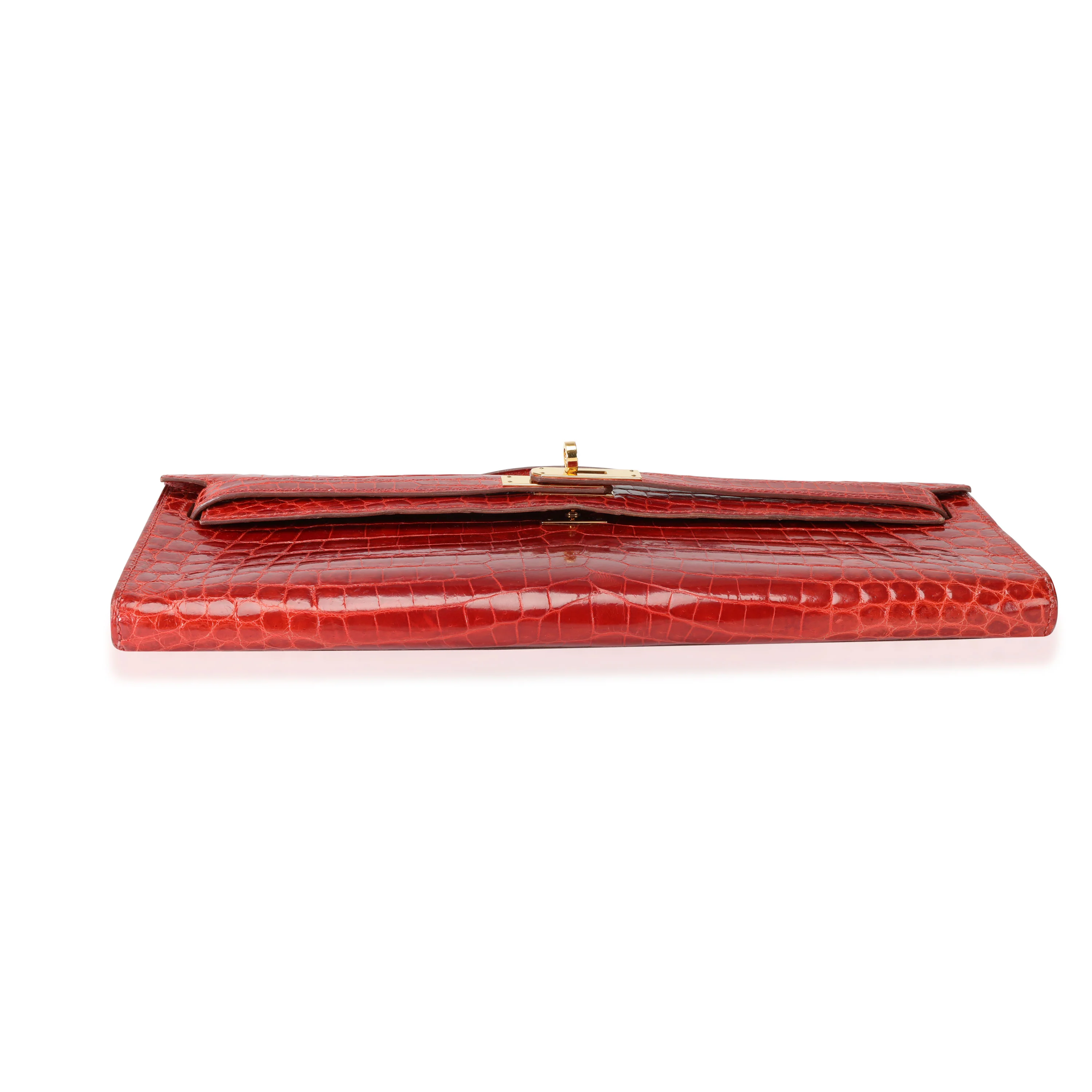 Sanguine Shiny Niloticus Crocodile Kelly Cut GHW - Image 4