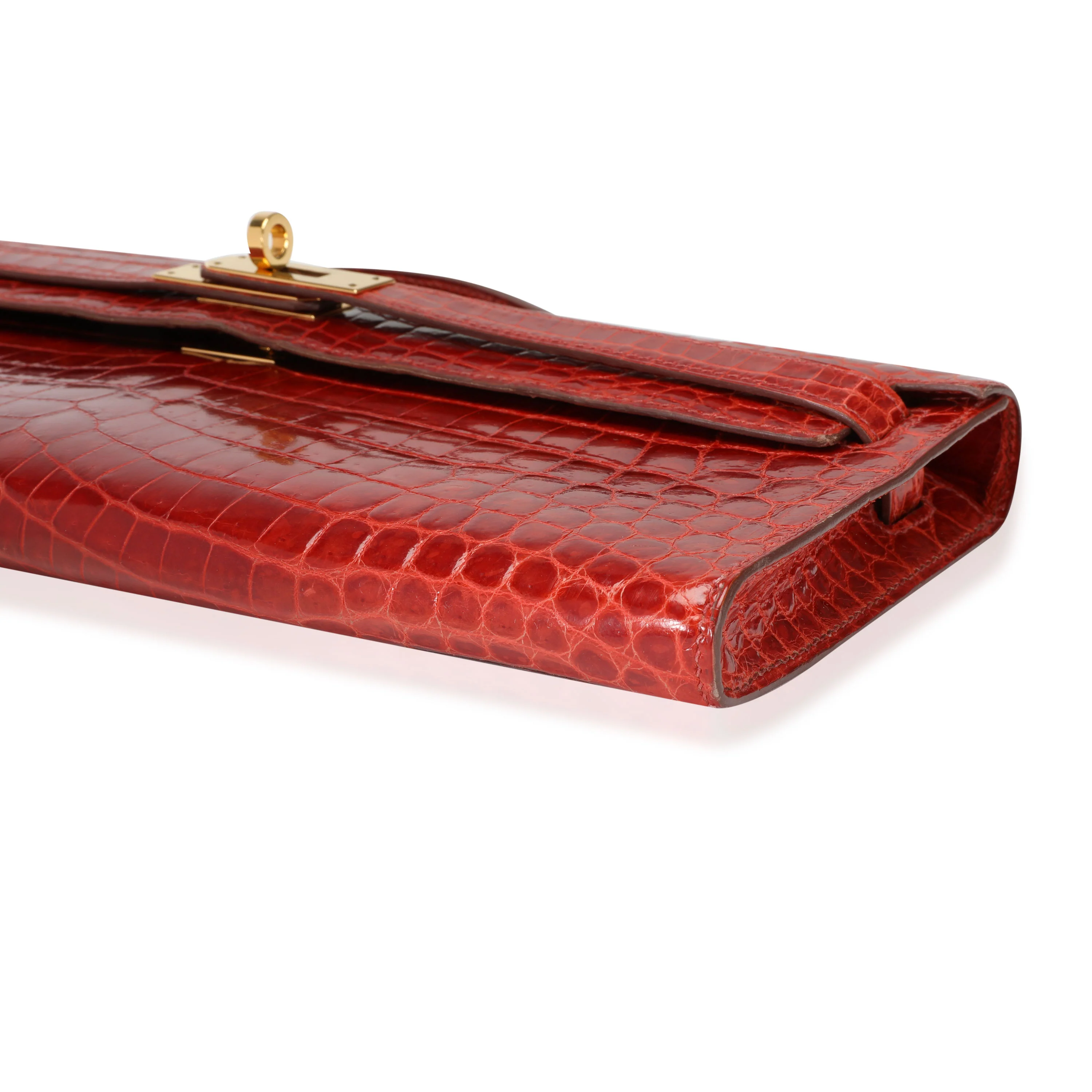 Sanguine Shiny Niloticus Crocodile Kelly Cut GHW - Image 6