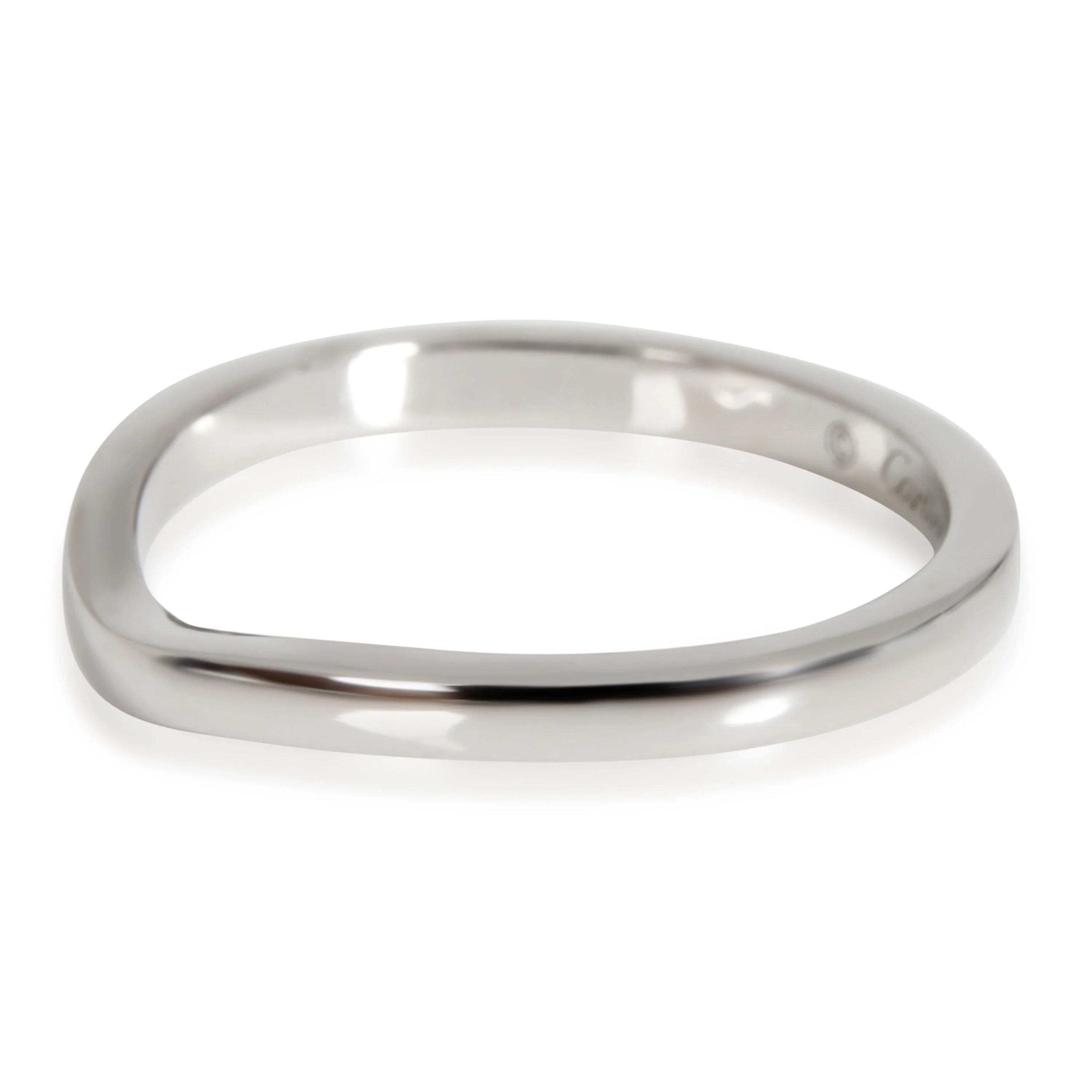Ballerine Curved Wedding Band (Platinum) - Image 2
