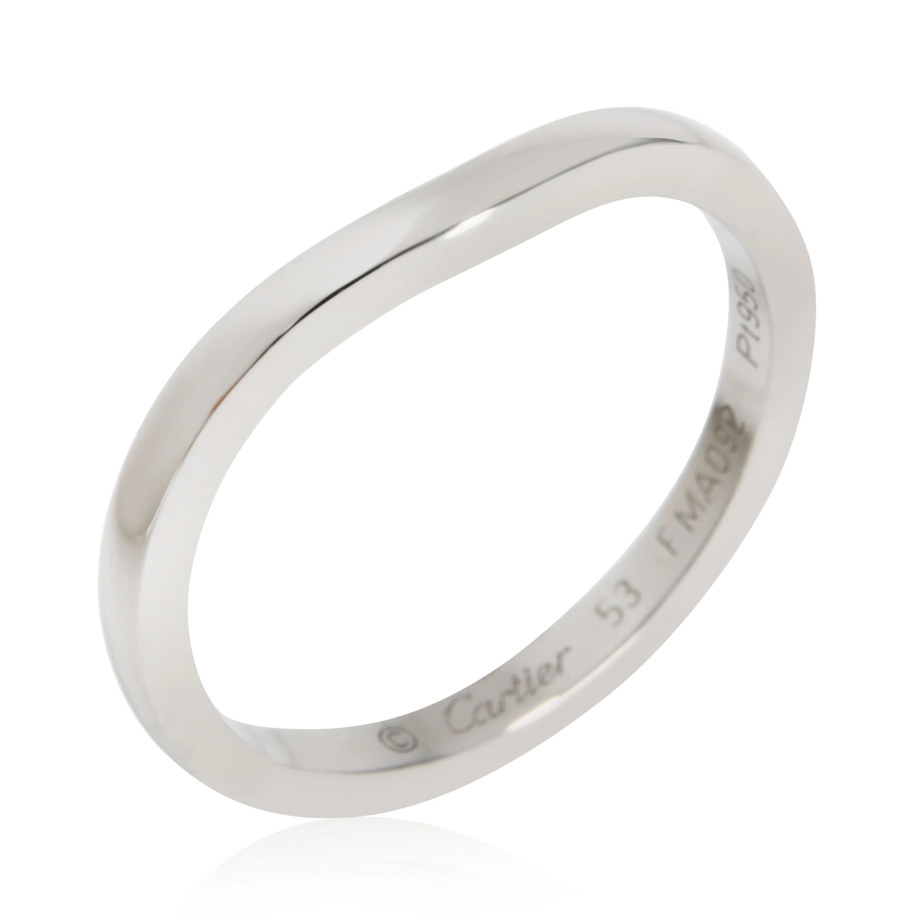 Ballerine Curved Wedding Band (Platinum) - Image 3