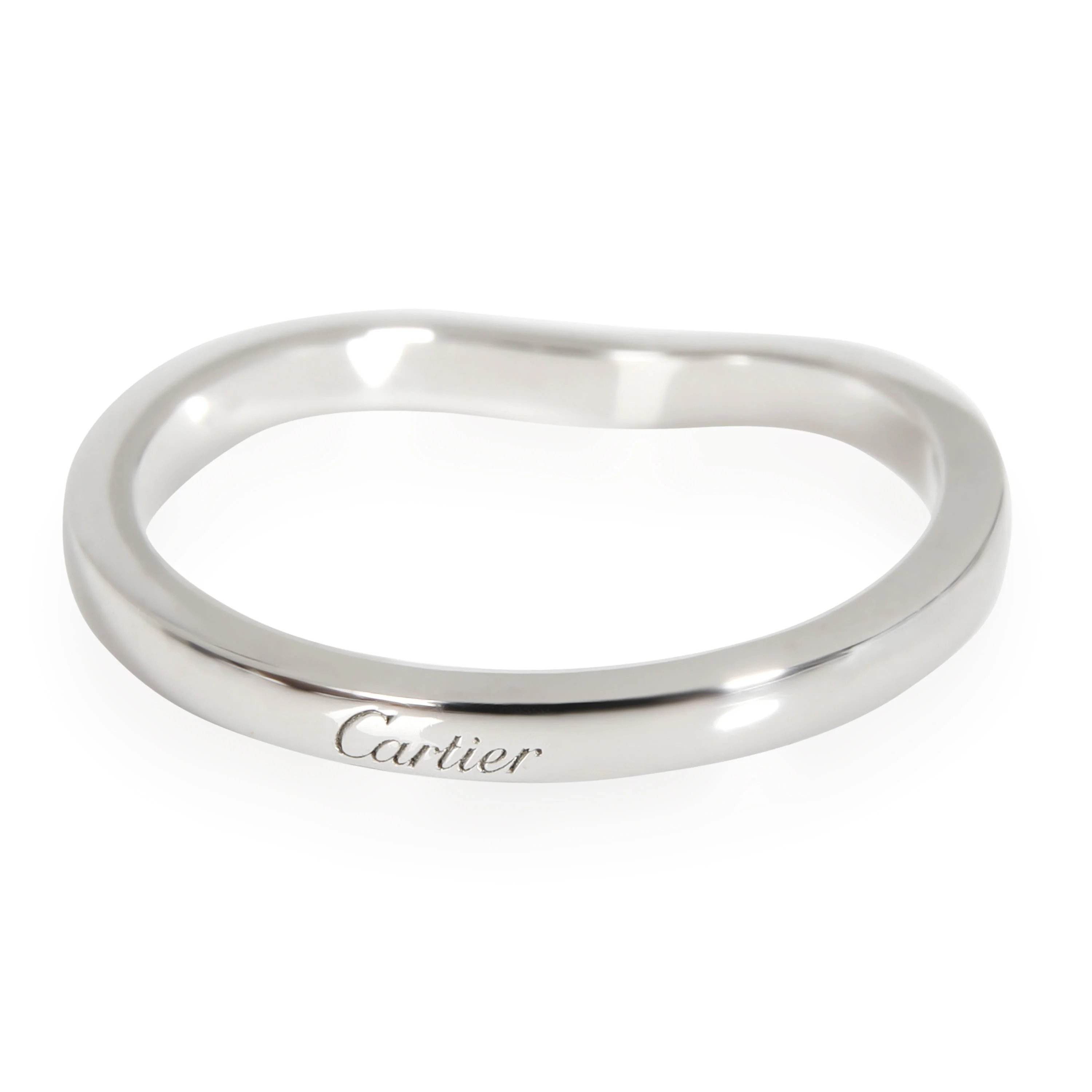 Ballerine Curved Wedding Band (Platinum) - Image 4