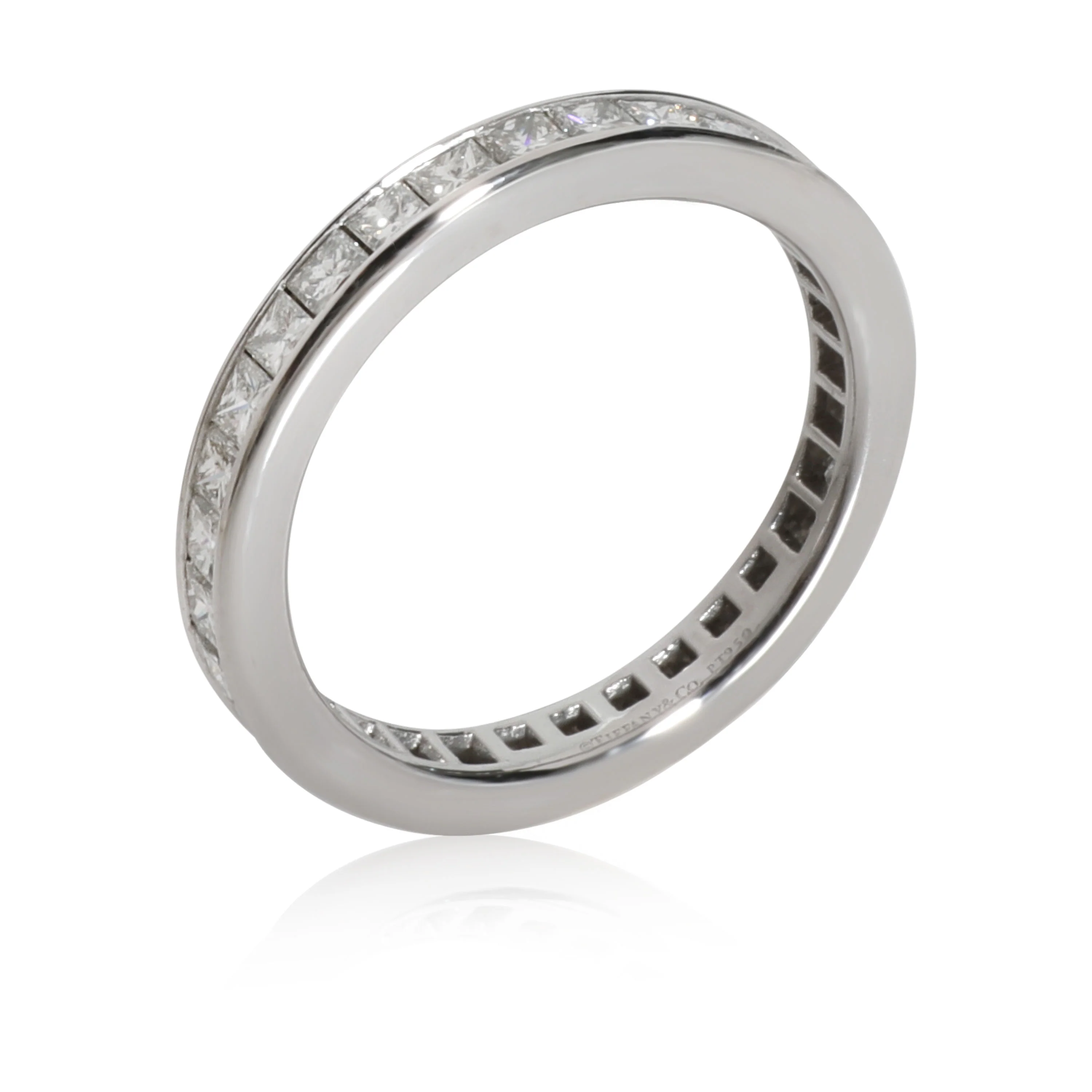 Tiffany & Co. Princess Cut Diamond Eternity Band in Platinum 0.88 CTW - Image 2