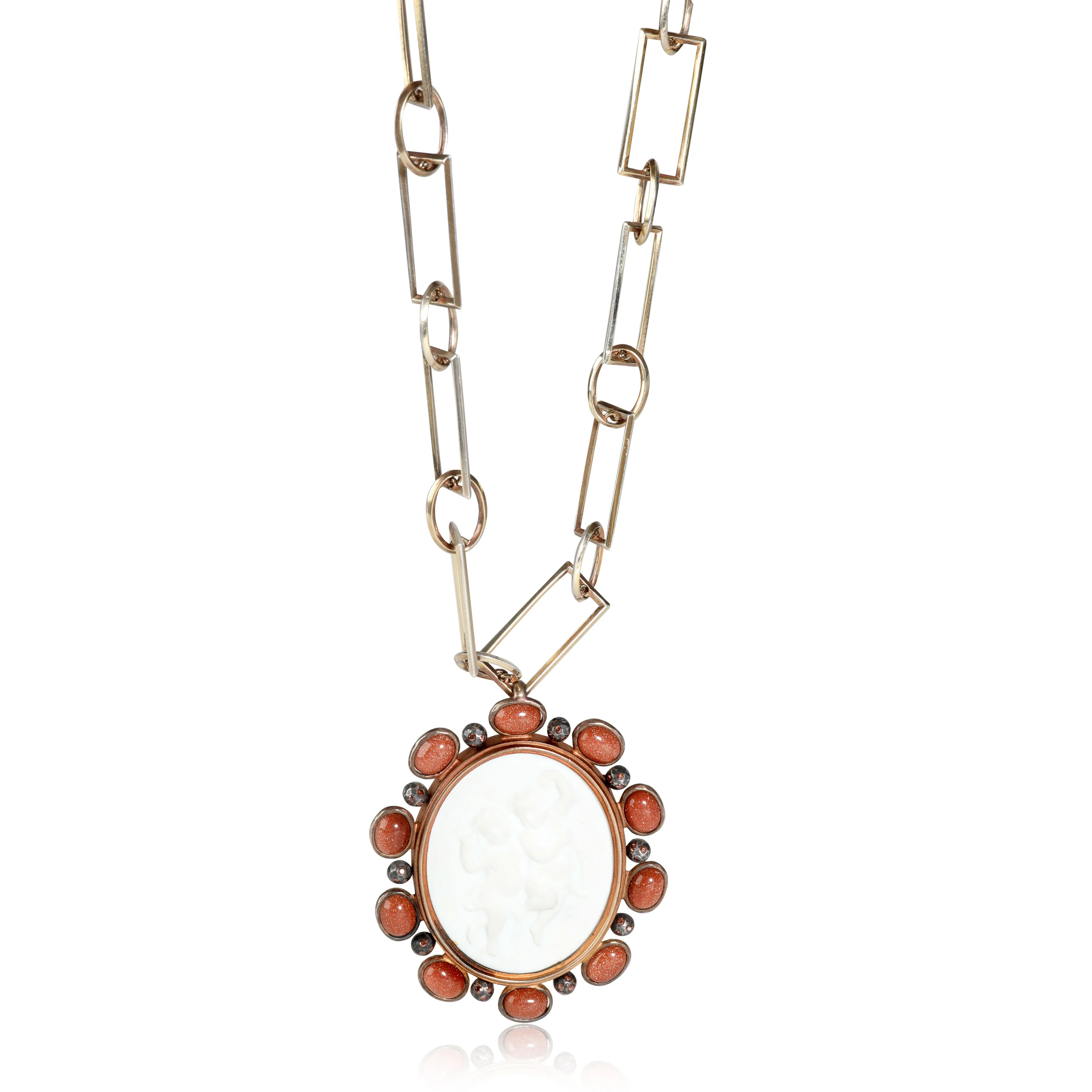 Bottega Veneta Fall 2013 KPM Putti Pendant in Sterling Silver