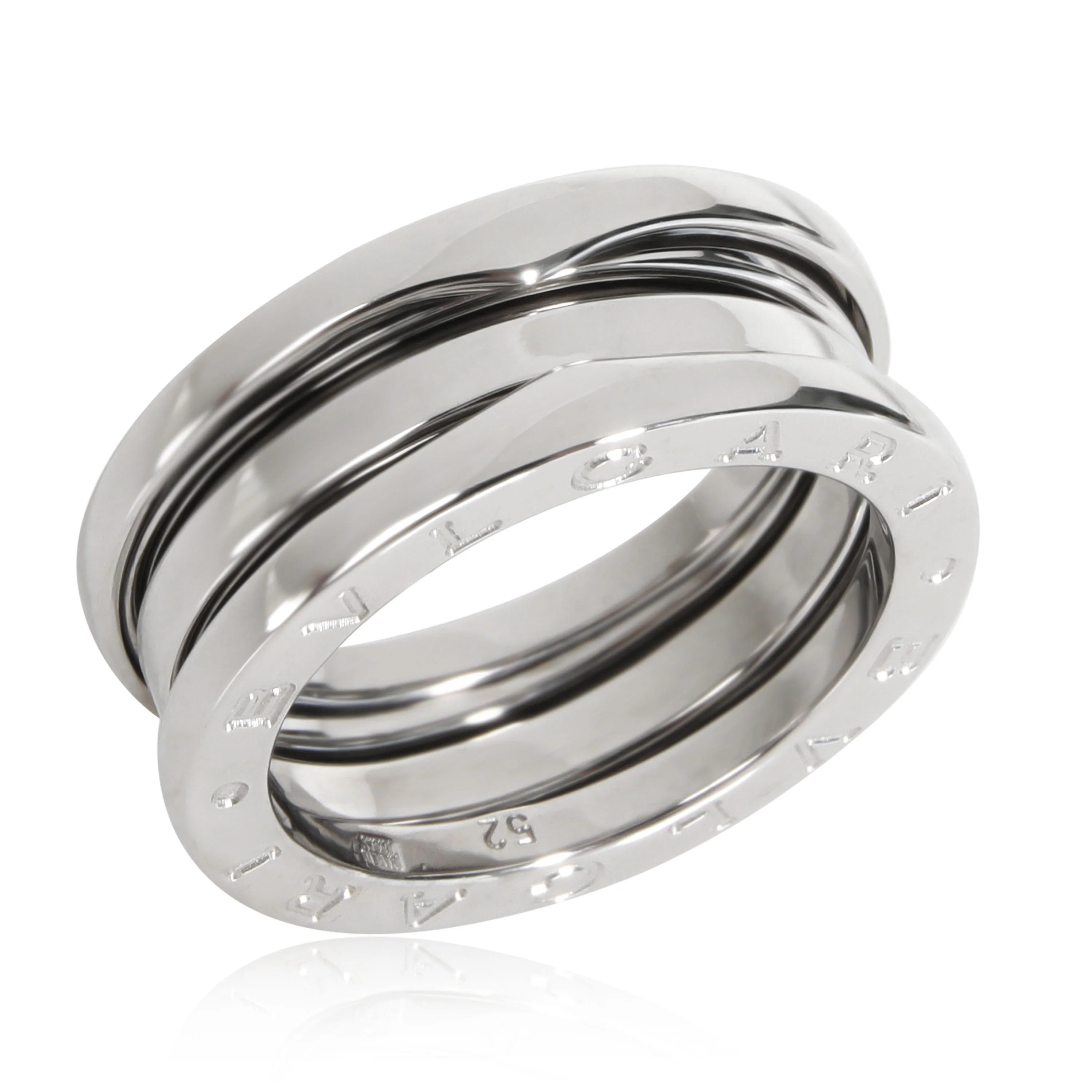 BVLGARI B.Zero1 Three-Band Ring in 18k White Gold - Image 3