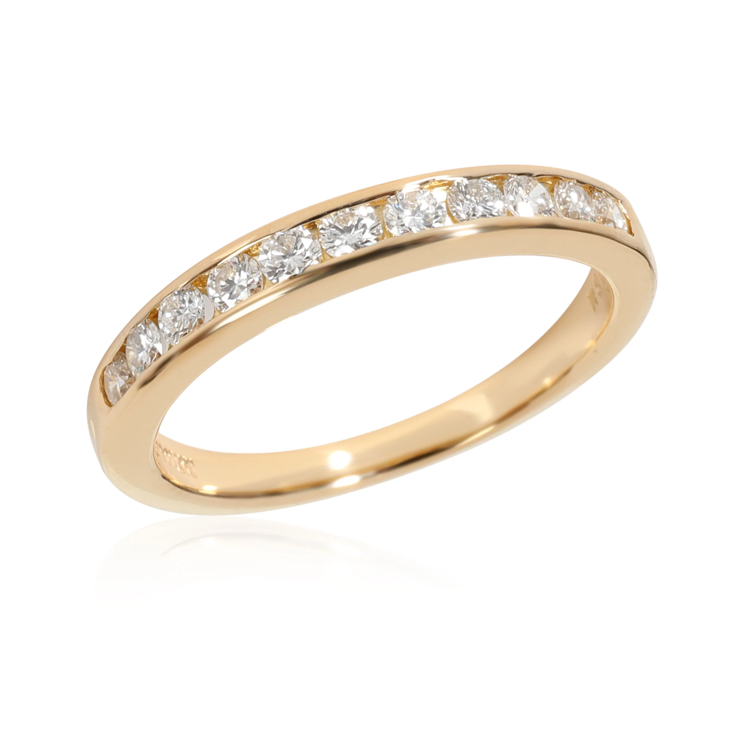 Tiffany & Co. Vintage Diamond Wedding Band in 18kt Yellow Gold 0.33 CTW - Image 3