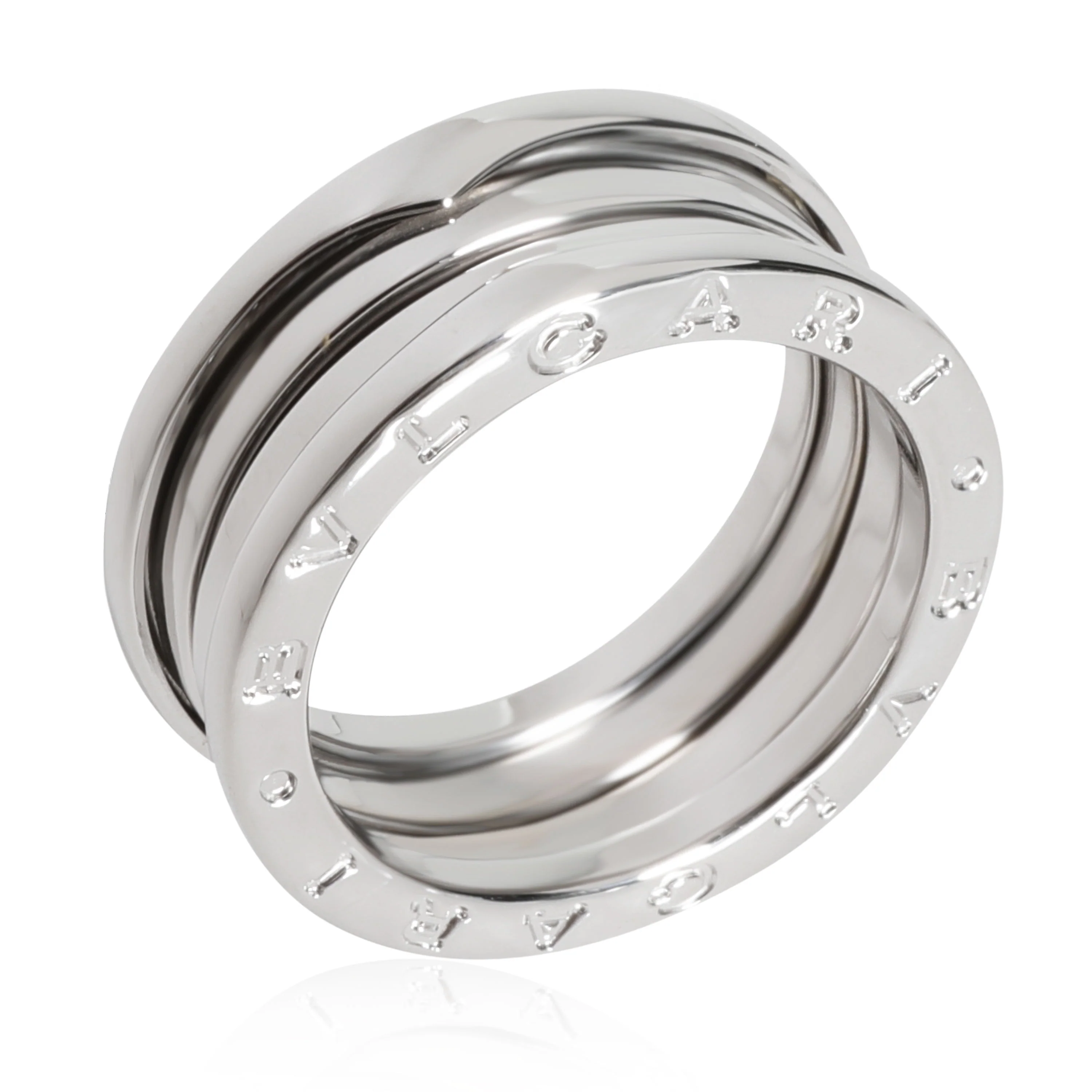 BVLGARI B.Zero1 Three-Band Ring in 18kt White Gold - Image 3
