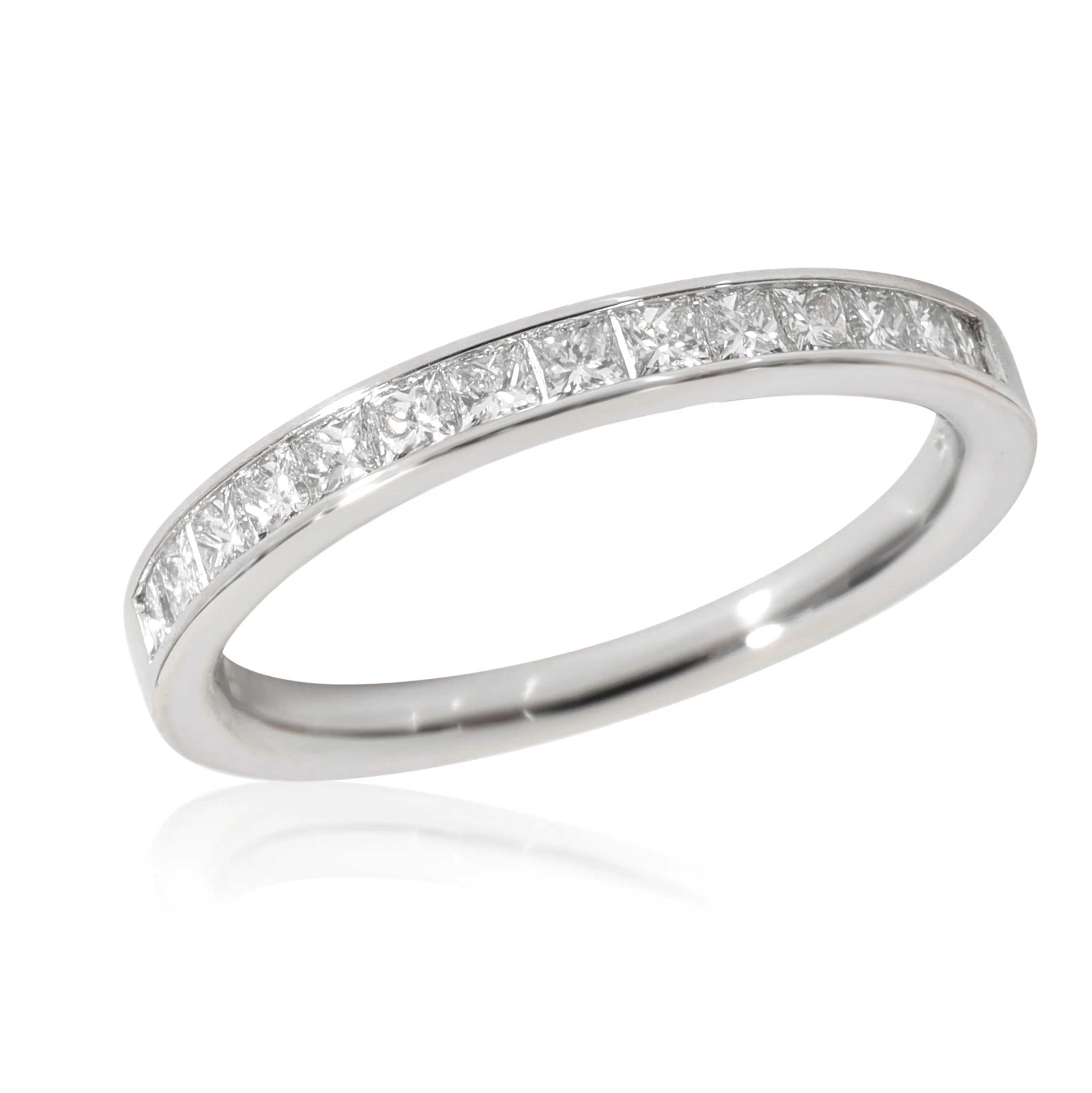 Blue Nile Channel Set Diamond Wedding Band, 14K White Gold 0.49 Ctw - Image 3