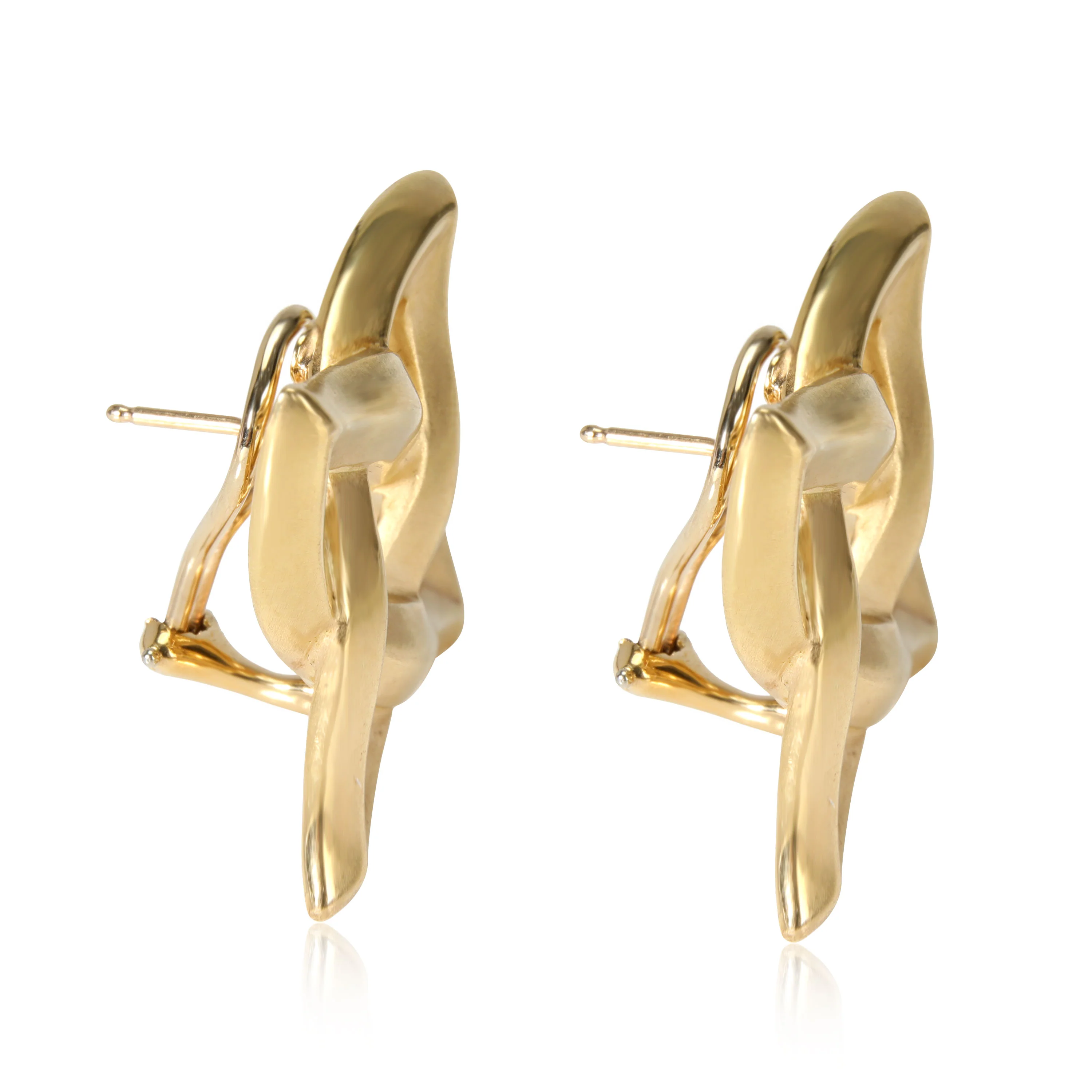 Angela Cummings Celtic Knot Earrings in 18K Yellow Gold - Image 2