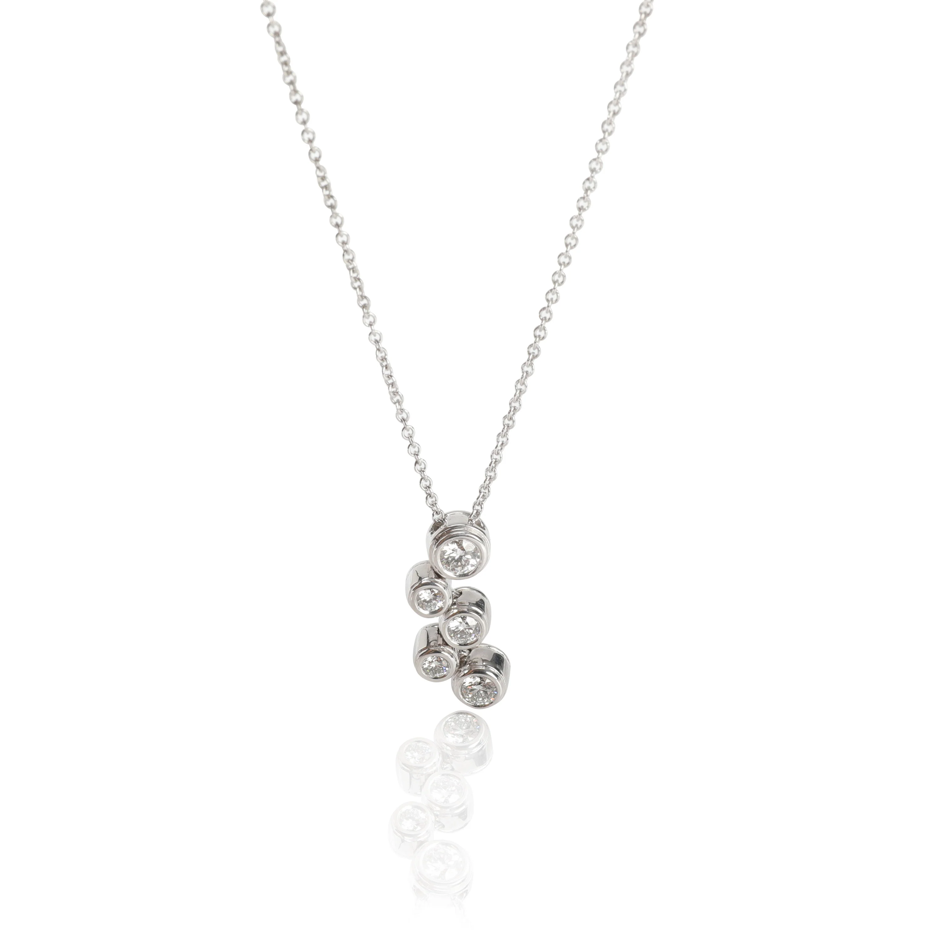 Diamond Bubble Pendant in Platinum 0.5 CTW