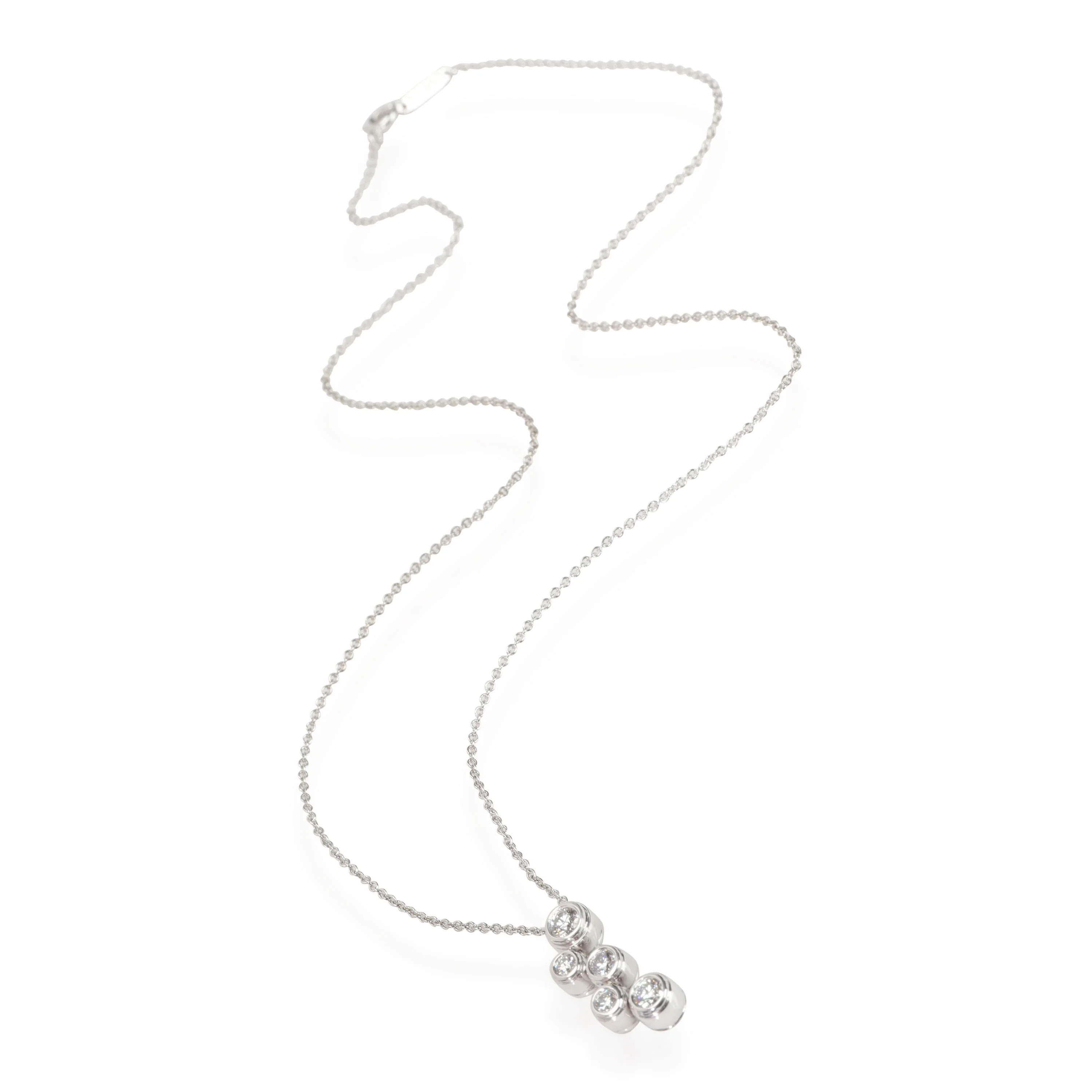 Diamond Bubble Pendant in Platinum 0.5 CTW - Image 2