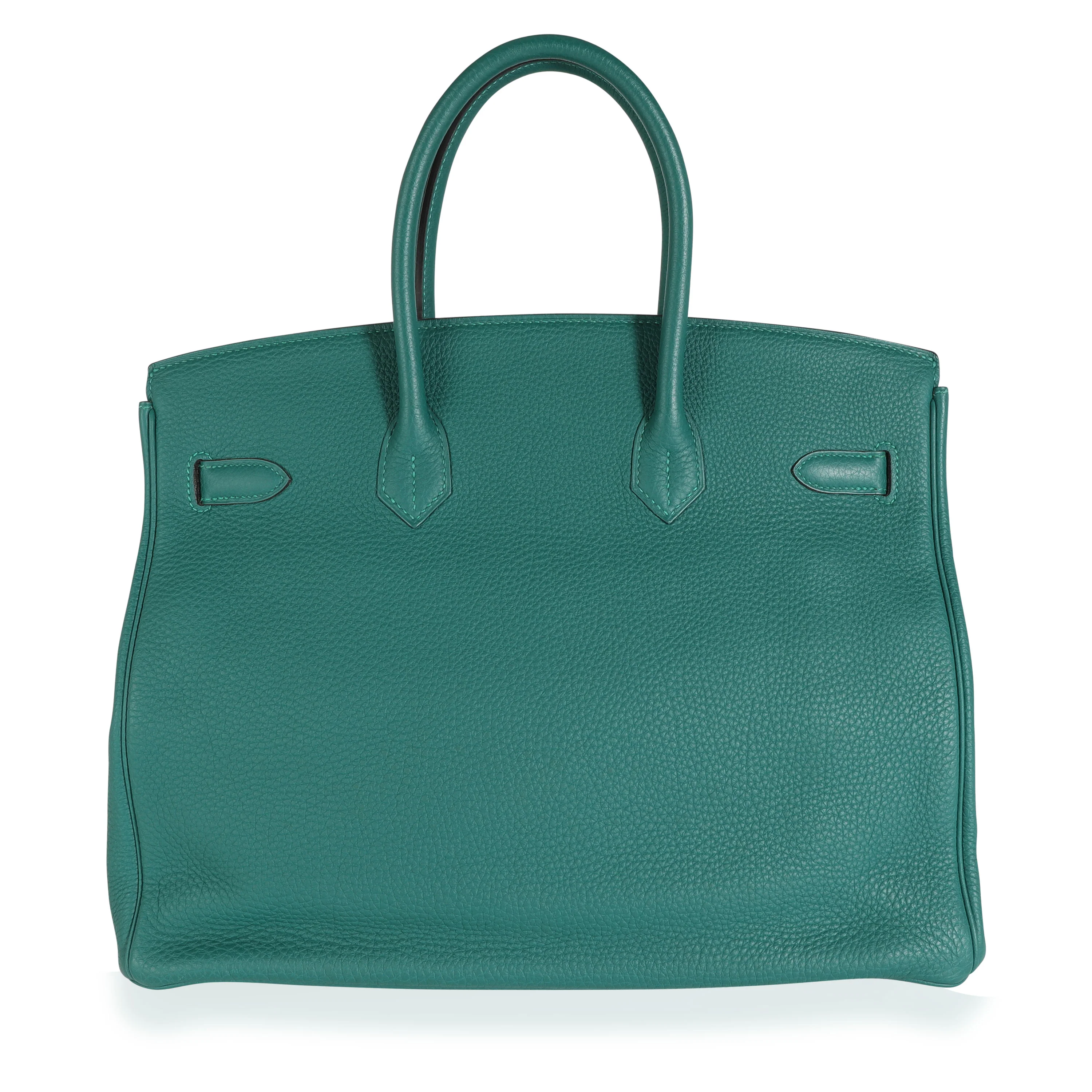 Malachite Togo Birkin 35 PHW - Image 3