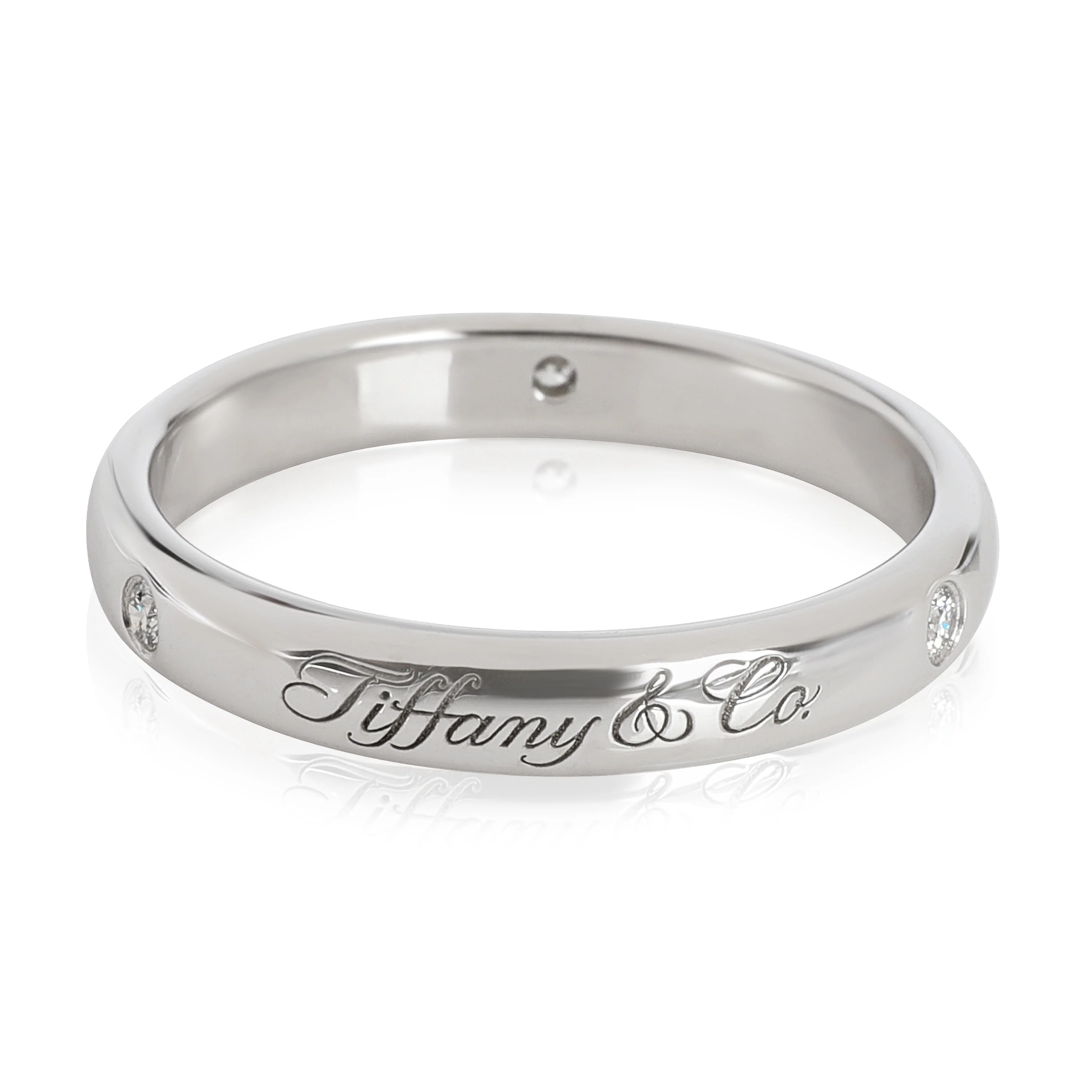 Tiffany & Co. Notes Diamond Band in Platinum 0.03 CTW