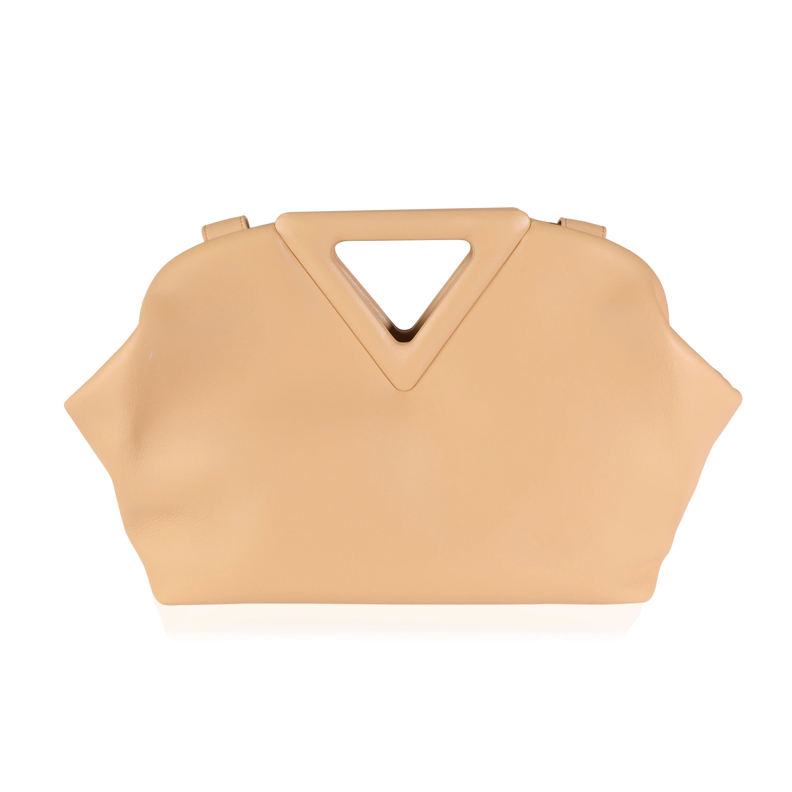 Almond Calfskin Leather Medium Point Bag - Image 3