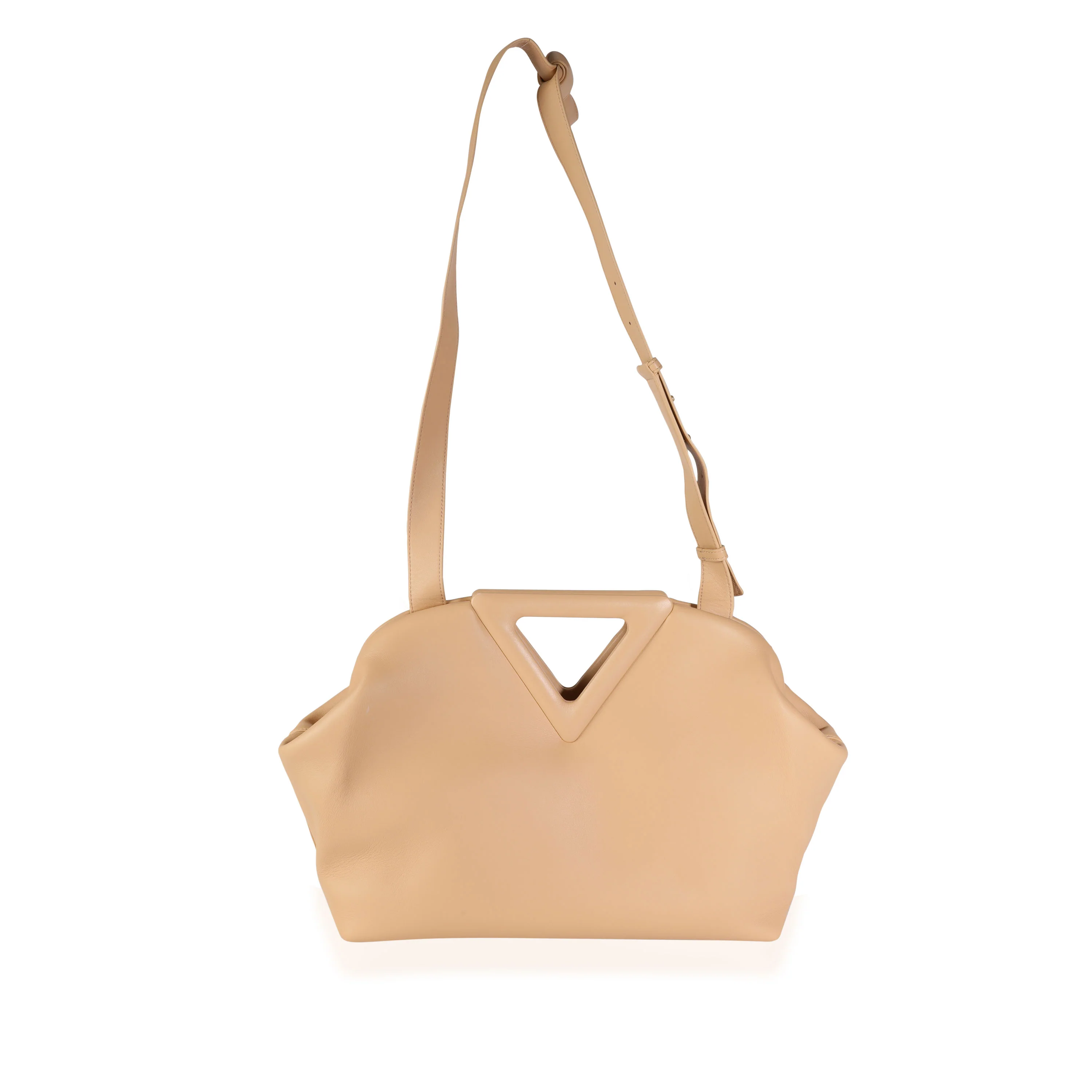 Almond Calfskin Leather Medium Point Bag - Image 4