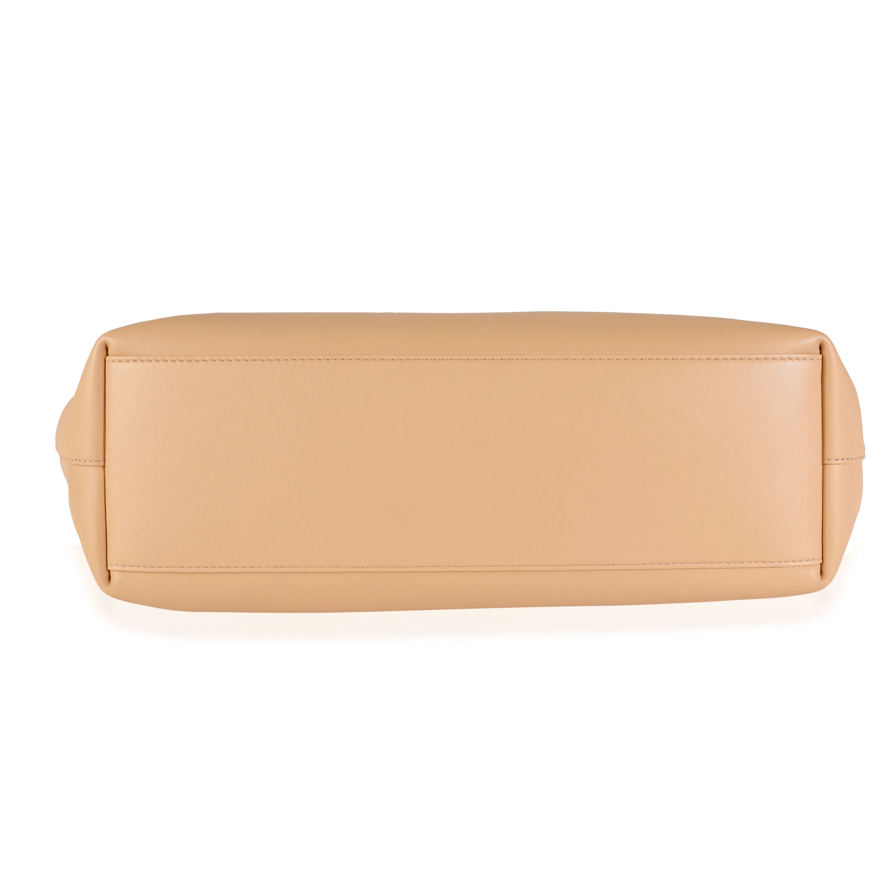 Almond Calfskin Leather Medium Point Bag - Image 5