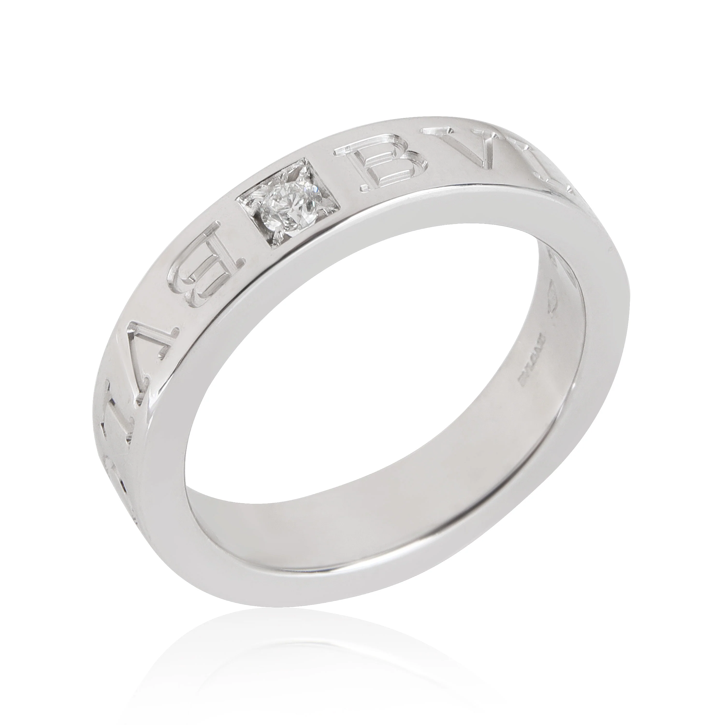 Bvlgari Bvlgari Diamond Band in 18k White Gold 0.04 Ctw - Image 2