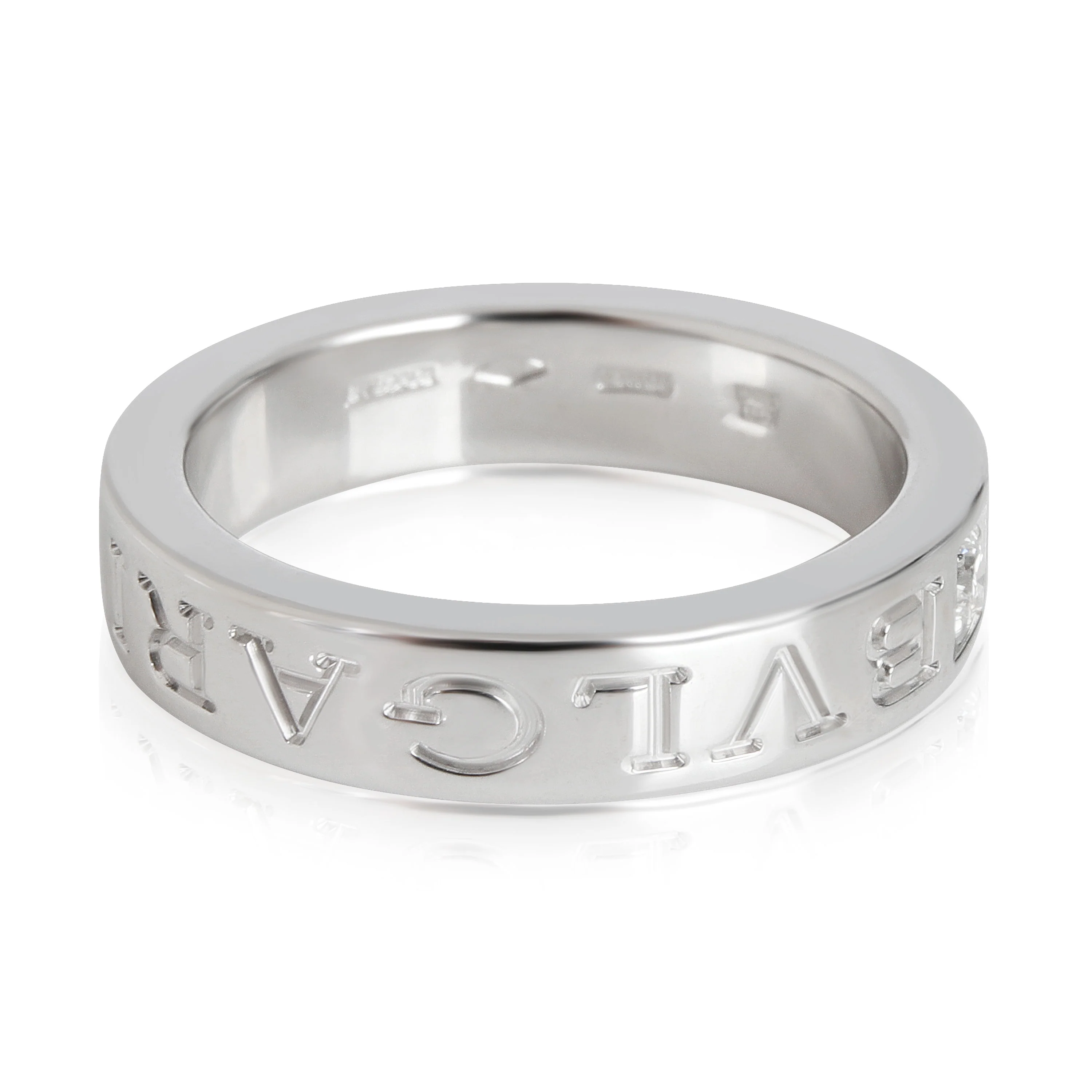Bvlgari Bvlgari Diamond Band in 18k White Gold 0.04 Ctw - Image 3
