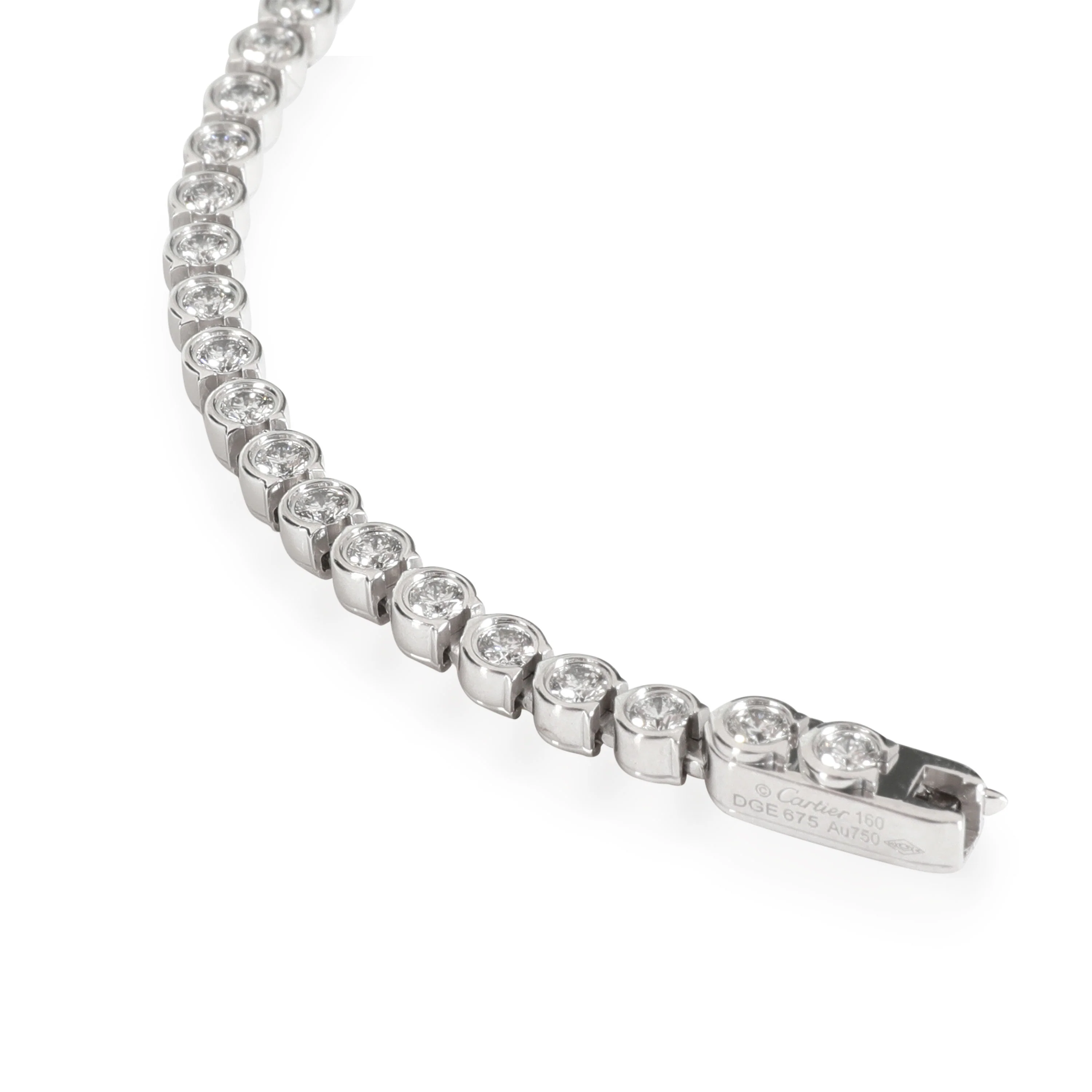 Cartier C De Cartier Diamond Bracelet with C Bezels  in 18k White Gold 1.53 CTW - Image 3