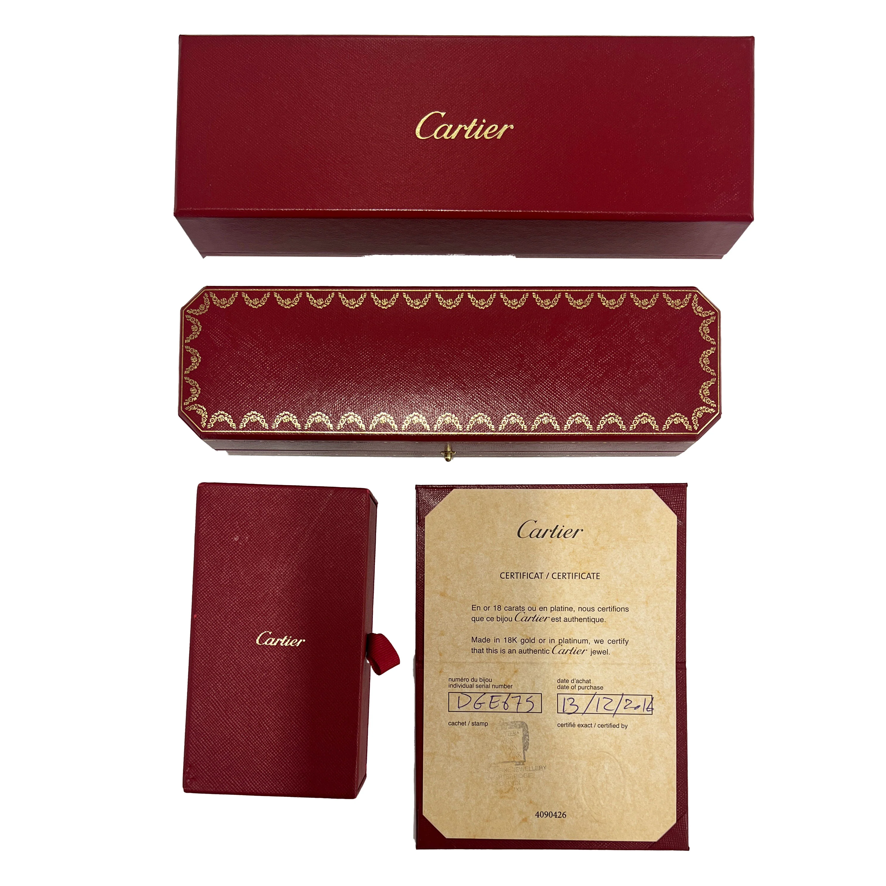 Cartier C De Cartier Diamond Bracelet with C Bezels  in 18k White Gold 1.53 CTW - Image 4