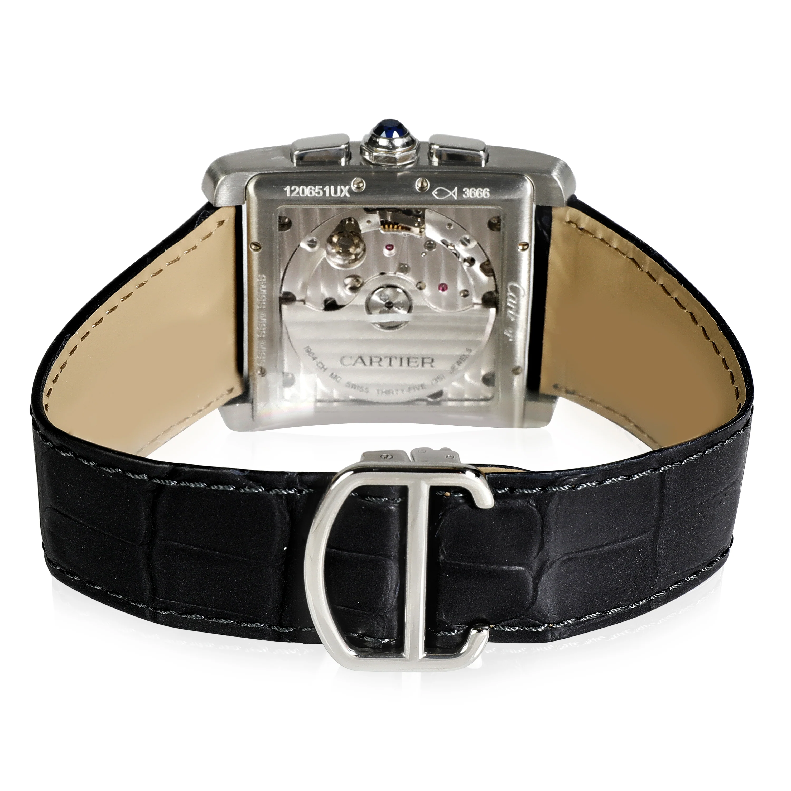 Cartier Tank MC W5330008 Mens Watch in  Stainless Steel - Image 4