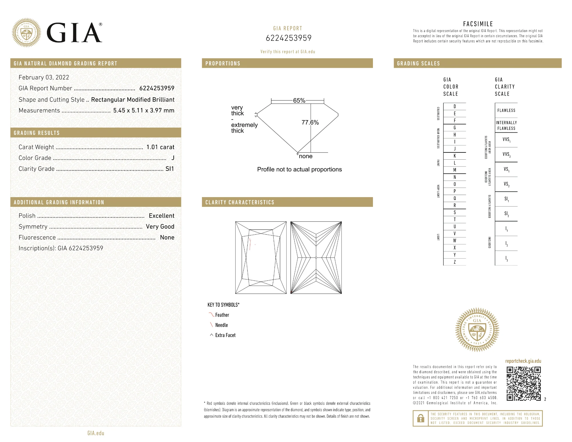 GIA Certified 1.01 Ct Princess cut J SI1 Loose Diamond - Image 2