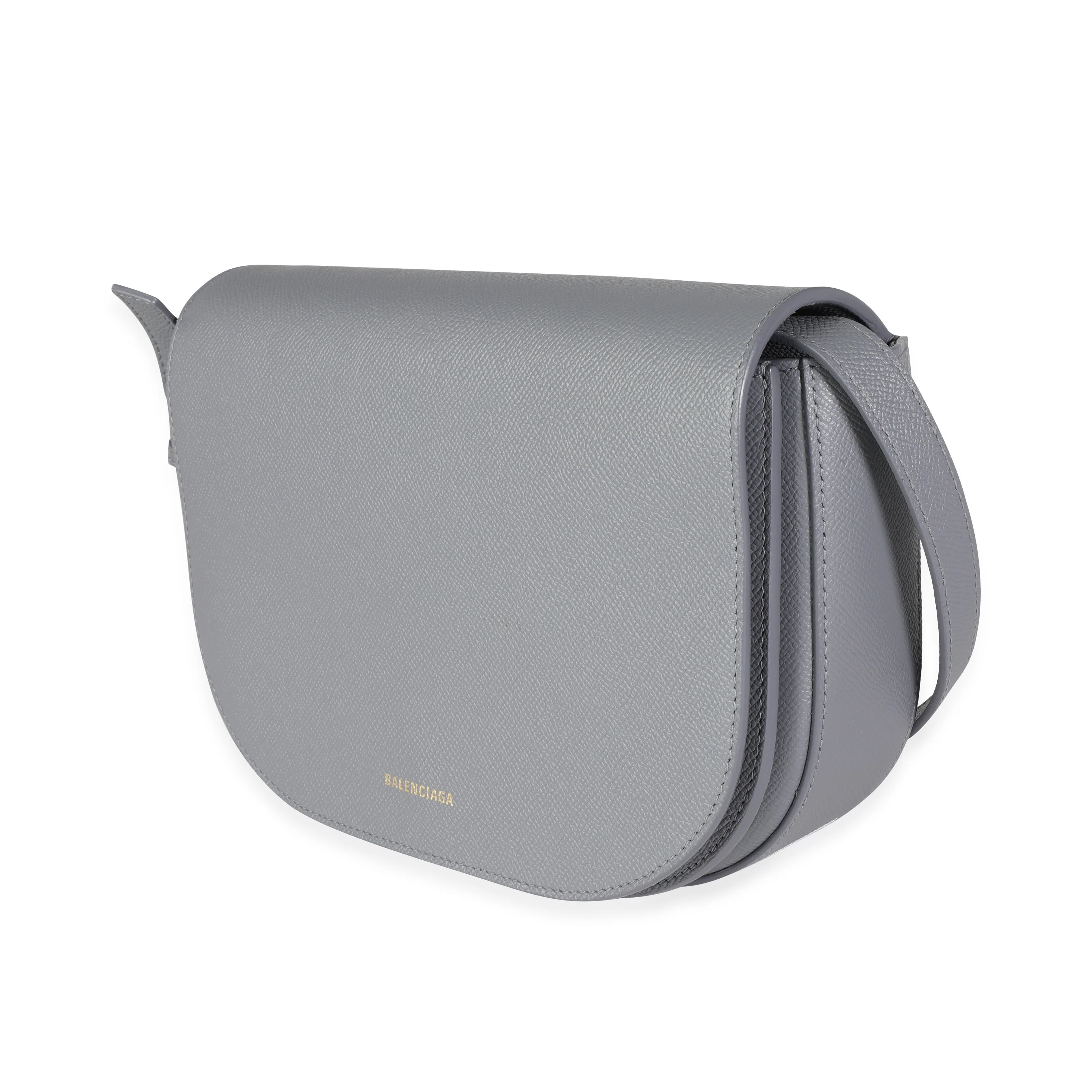 Balenciaga Gray Textured Leather Small Ville Day Bag - Image 2