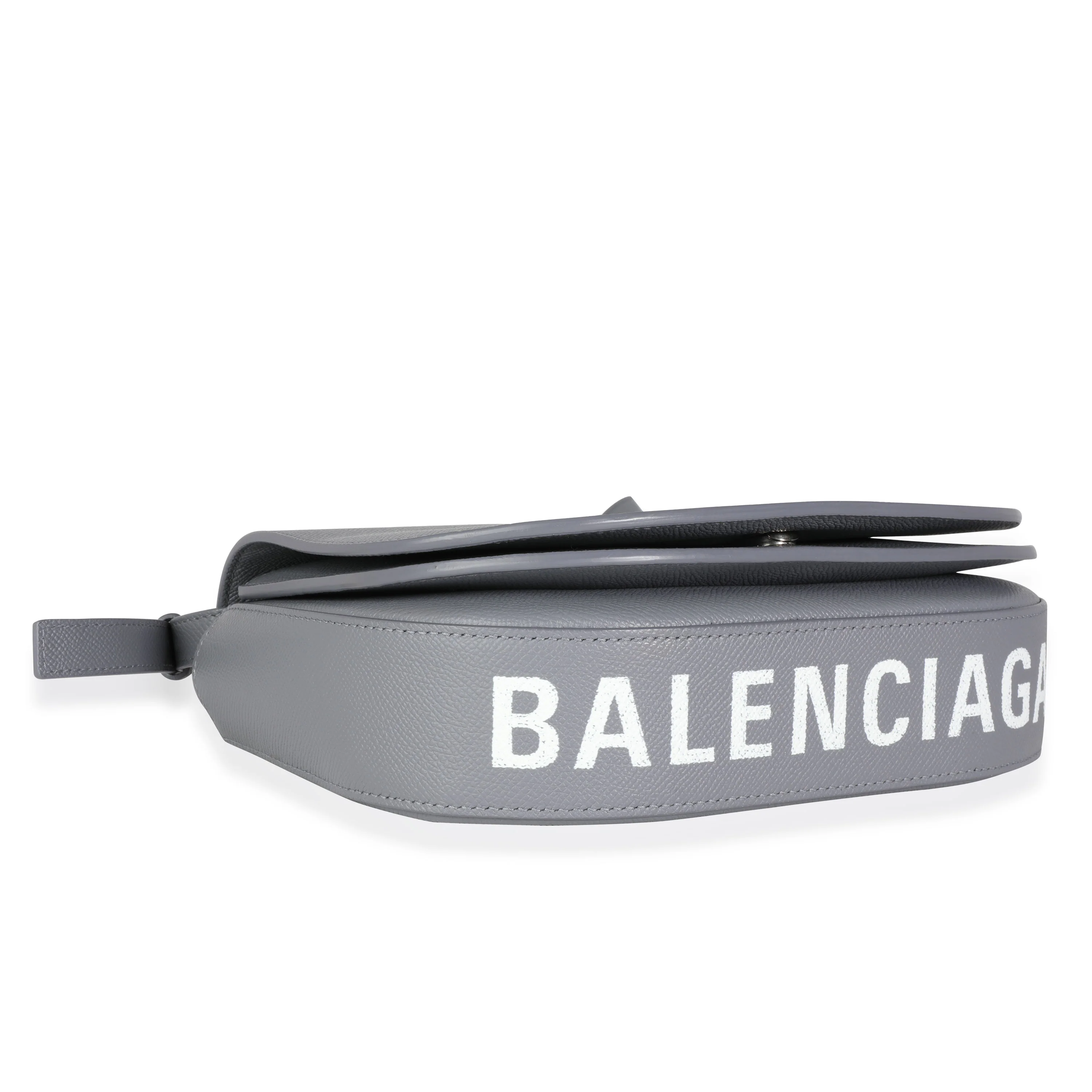Balenciaga Gray Textured Leather Small Ville Day Bag - Image 6