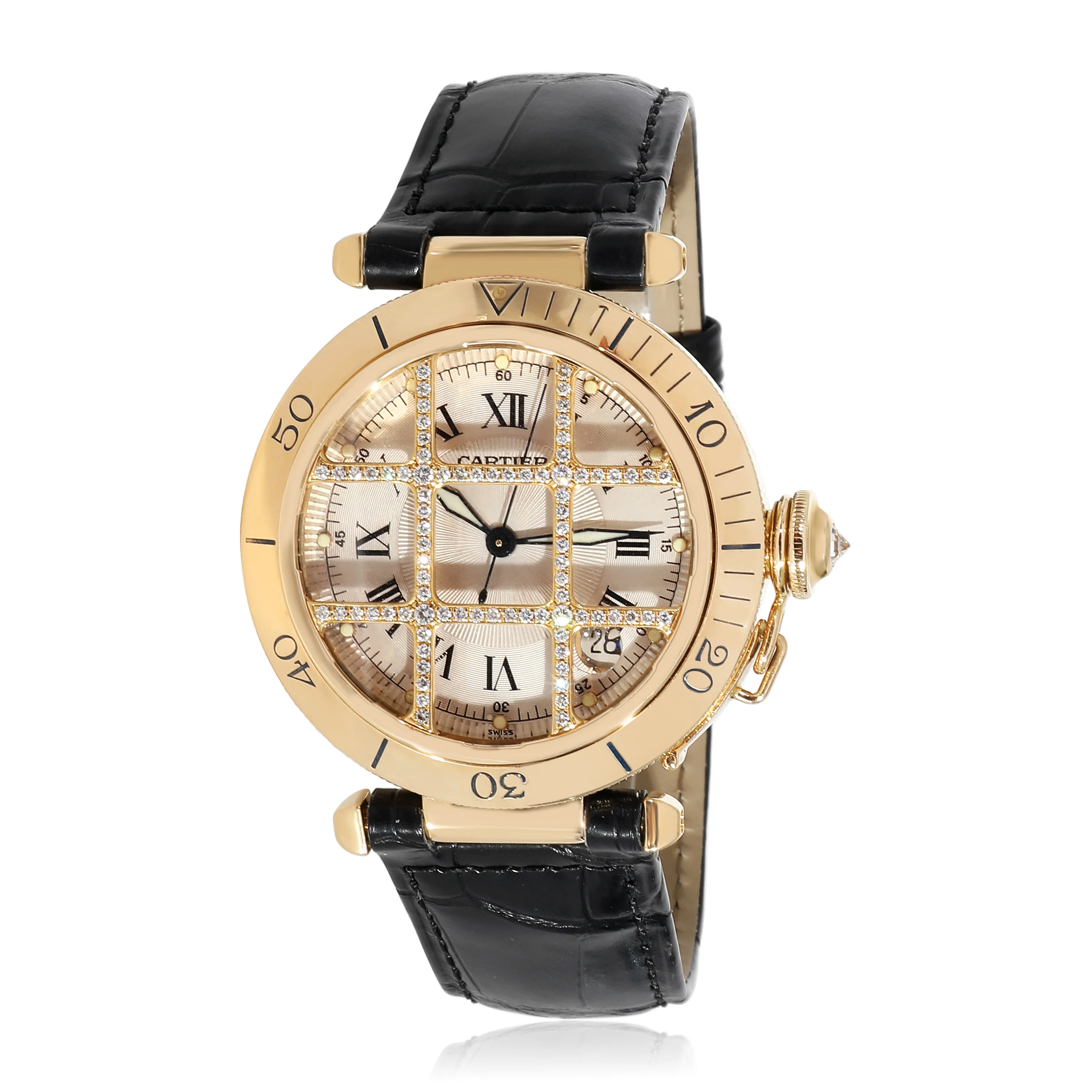 Cartier Pasha 1023 Mens Watch in 18kt Yellow Gold