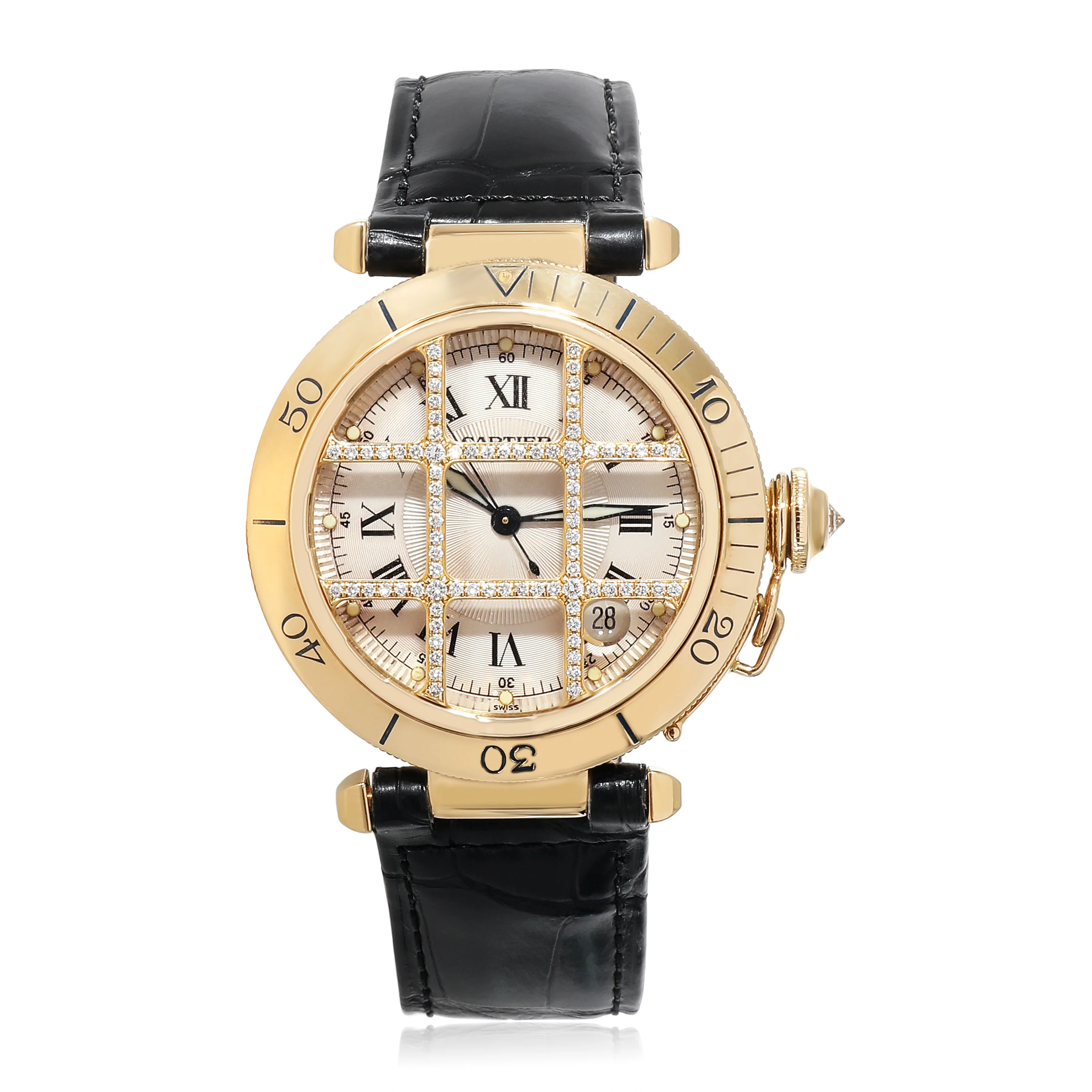 Cartier Pasha 1023 Mens Watch in 18kt Yellow Gold - Image 5