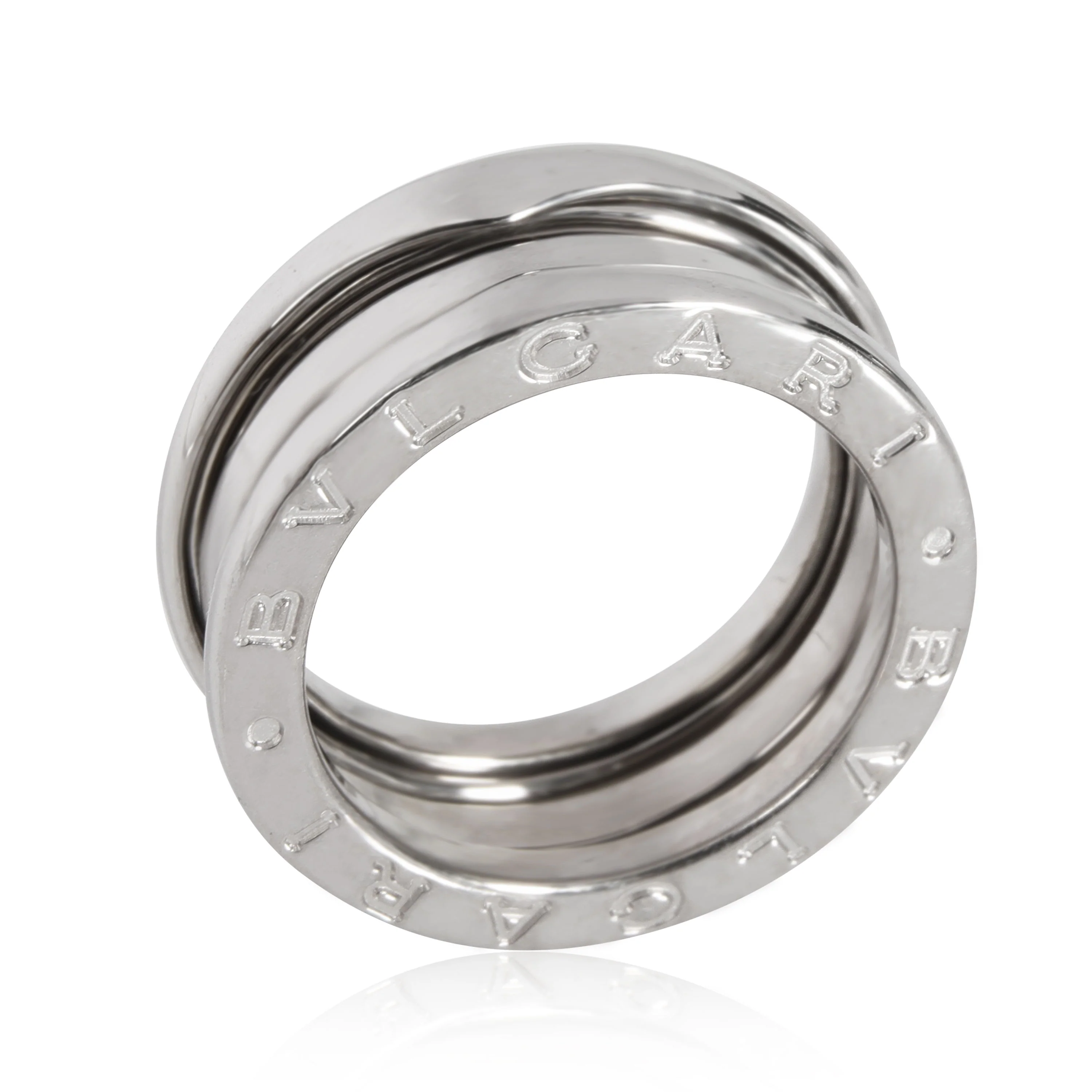 Bvlgari B.zero1 Three-Band Ring in 18k White Gold - Image 3